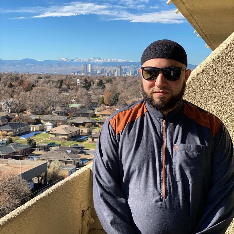 Nadir in Denver, Colorado before an event at a mosque.
