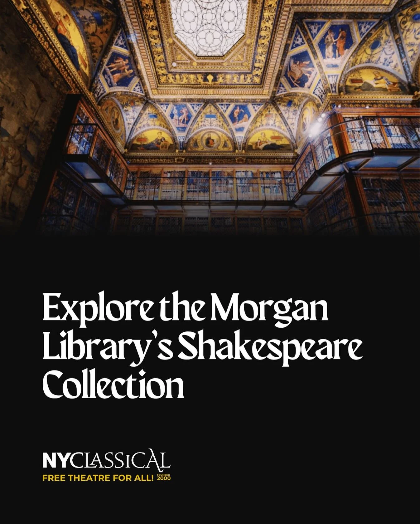 See Shakespeare&rsquo;s words in his own time!

The Morgan Library &amp; Museum (@themorganlibrary) has an incredible collection of early Shakespeare editions, including a First Folio! Book lovers, this one&rsquo;s for you. 📖

#ShakespeareGeek
#Morg