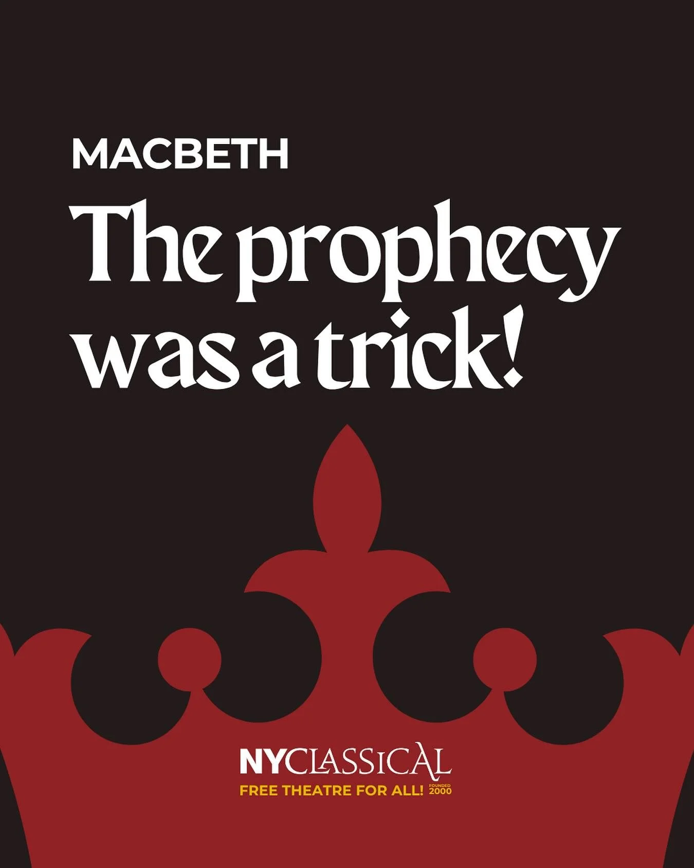 Plot Twist: Macbeth thinks he&rsquo;s invincible &mdash; until he realizes &ldquo;none of woman born&rdquo; actually means C-section babies count. Oops. 🫠

That&rsquo;s gotta be the worst fine print clause in history. 📜
 #NYClassical
#ReadTheFinePr