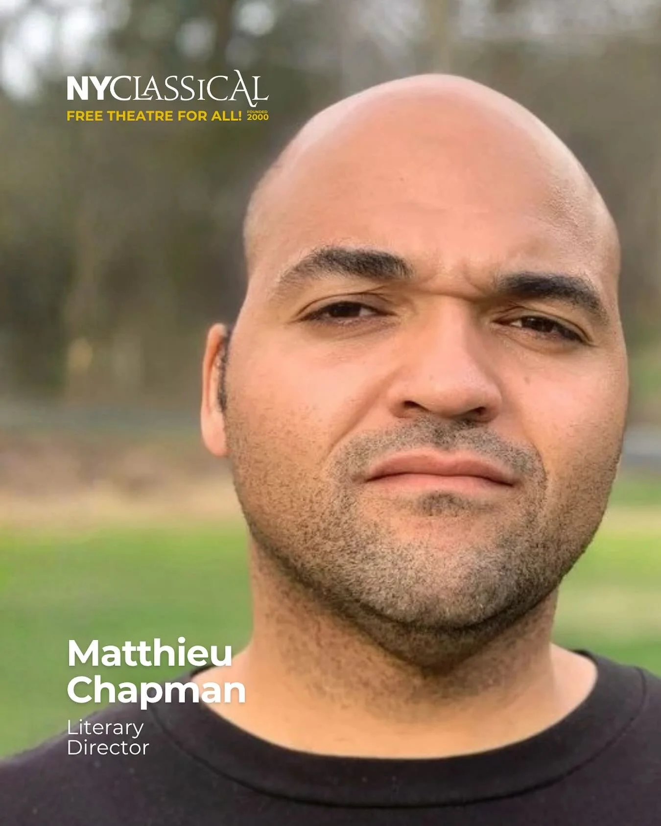 Meet Matthieu Chapman, NY Classical&rsquo;s Literary Director and the force behind our New Visions play development program. A scholar, dramaturg, director, and writer, Matthieu&rsquo;s work explores Blackness in the Early Modern world and its echoes