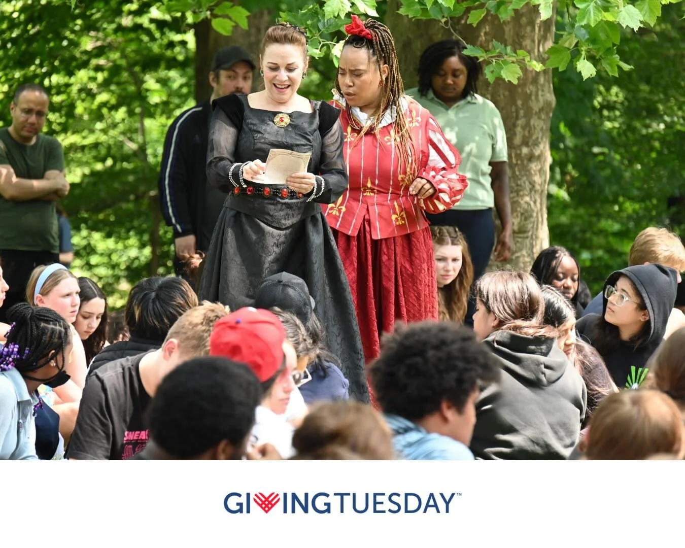 This Giving Tuesday, we&rsquo;re kicking off the giving season with a goal: raise $5,000 to fund an additional Student Matinee and Senior Matinee in 2026.

These matinees open our work to students who are discovering Shakespeare for the first time an