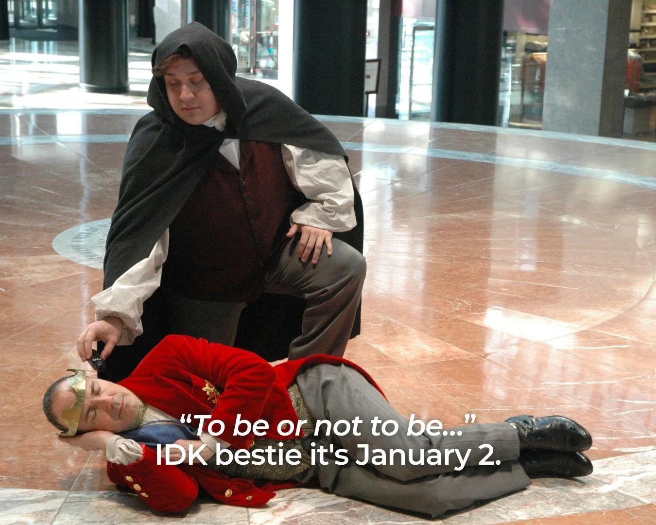 Some questions follow us into every new year. 🫠

𝘏𝘢𝘮𝘭𝘦𝘵, 𝘗𝘳𝘪𝘯𝘤𝘦 𝘰𝘧 𝘋𝘦𝘯𝘮𝘢𝘳𝘬 (2010) Presented by New York Classical Theatre

#ILoveShakespeare
#Mood
#January
#Hamlet