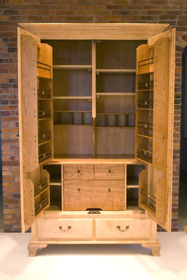 Kitchen Pantry Cabinet (open)