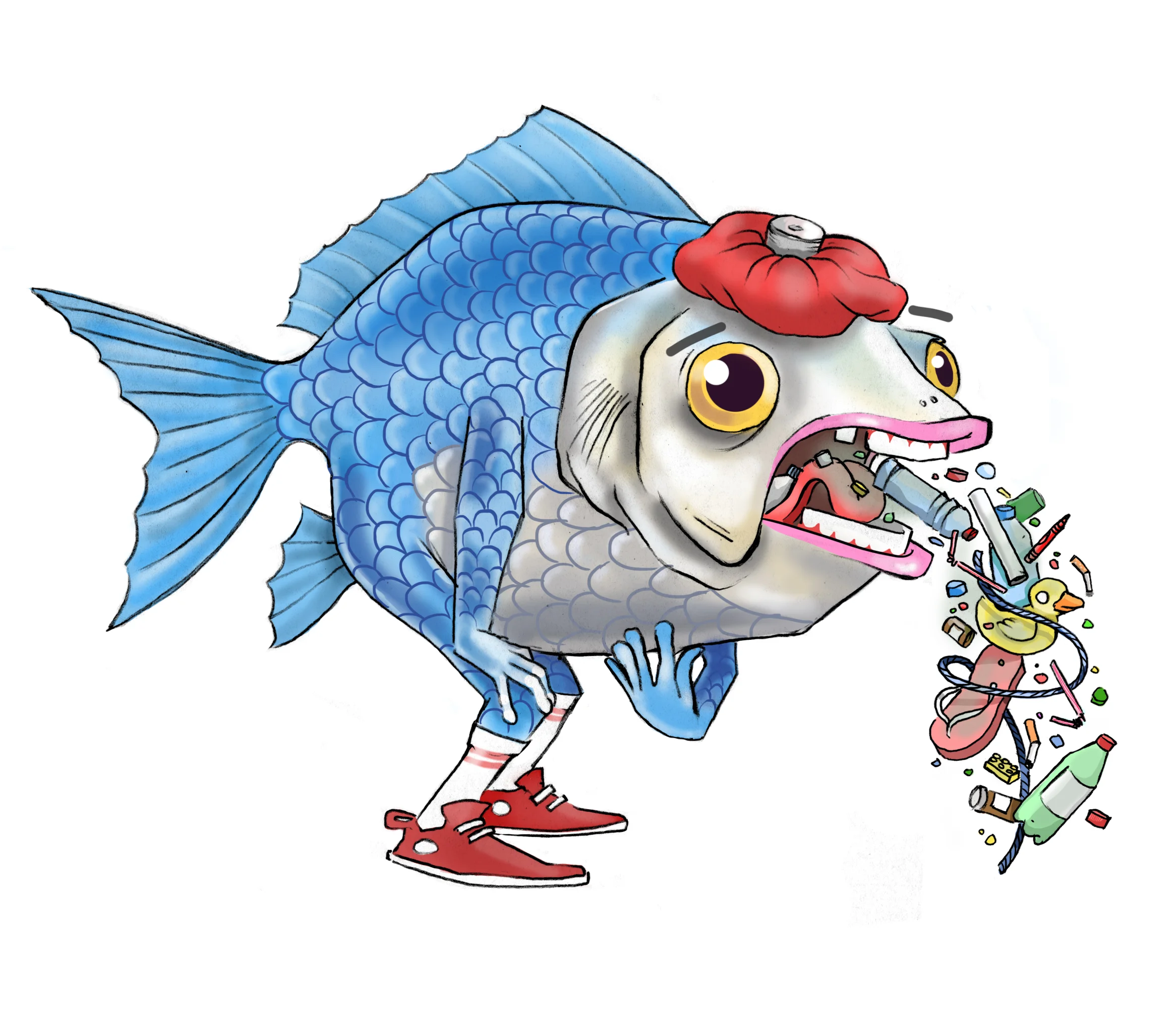 "Sick Fish Sticker" 2018
