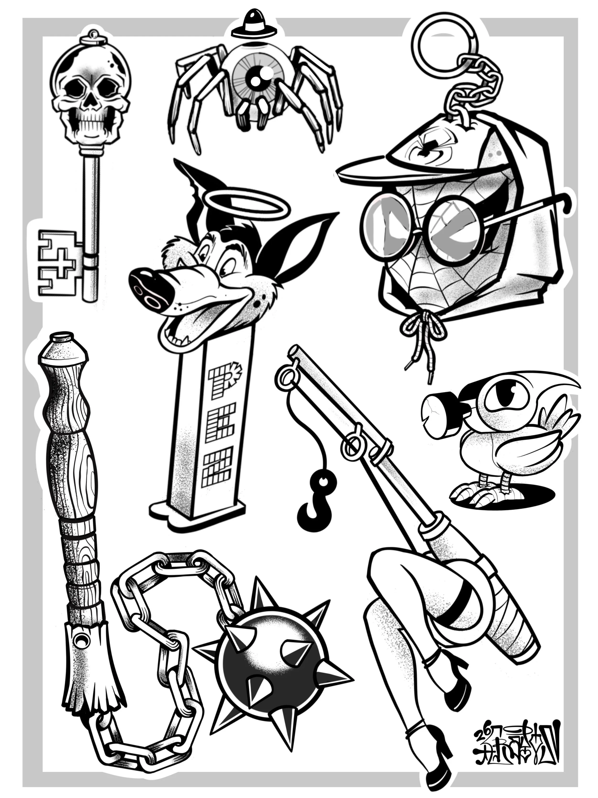 🐝A few designs I really want to tattoo that haven&rsquo;t been claimed yet &hellip; lots of designs still available in my Flash story highlights or you can check out over on @kidcrayontattoos &hellip;.trying to get my September booked out so if you 