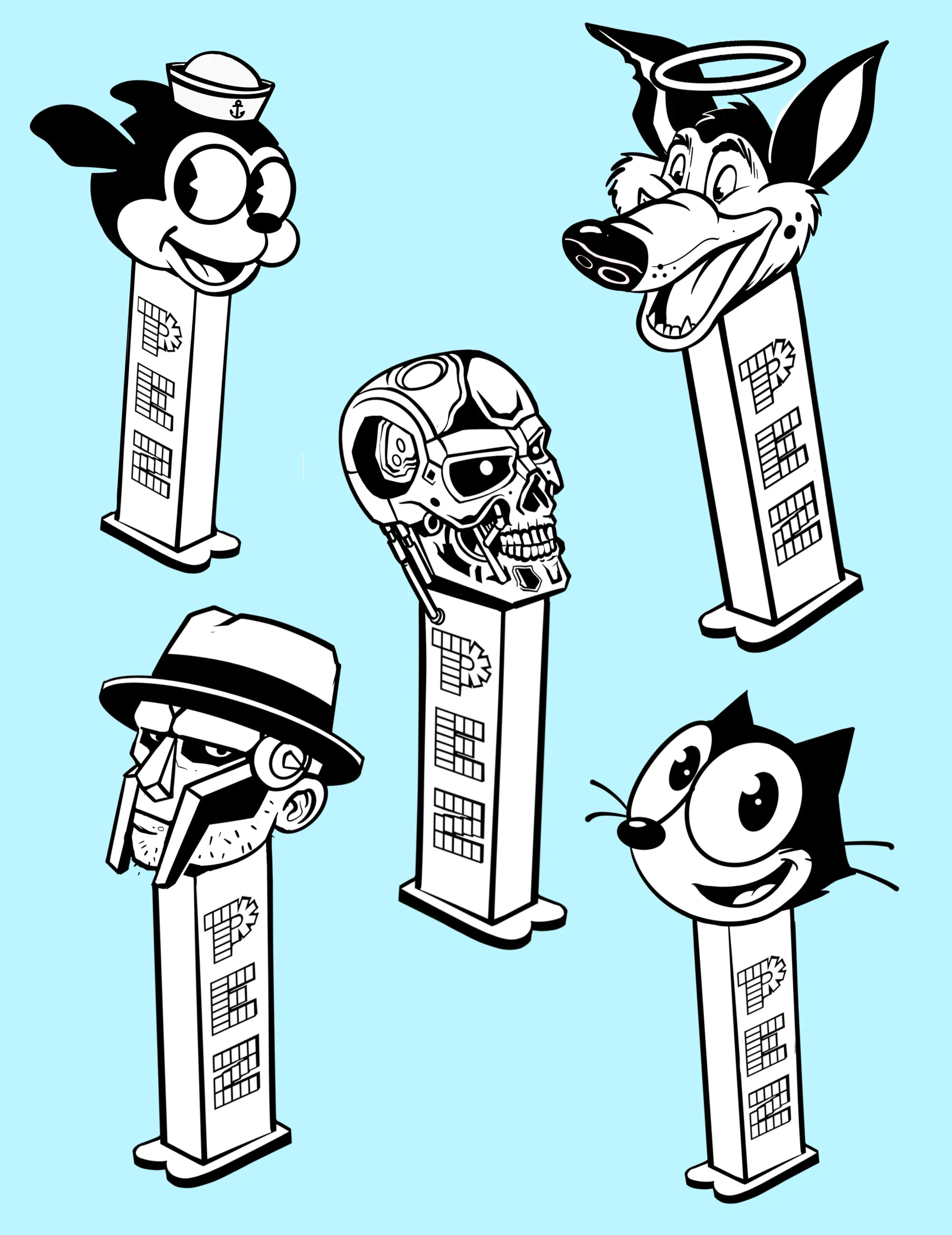 💣 Pez Dispensers Flash designs 

Available from me @thedoordieclub 

Email kidcrayon1@gmail.com to book in 

If you have a favourite character or a funny idea you think would work well as a Pez dispenser , also more than happy to do a custom designs