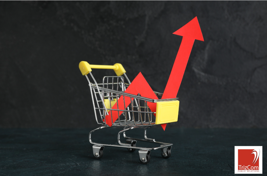 shopping cart with arrow