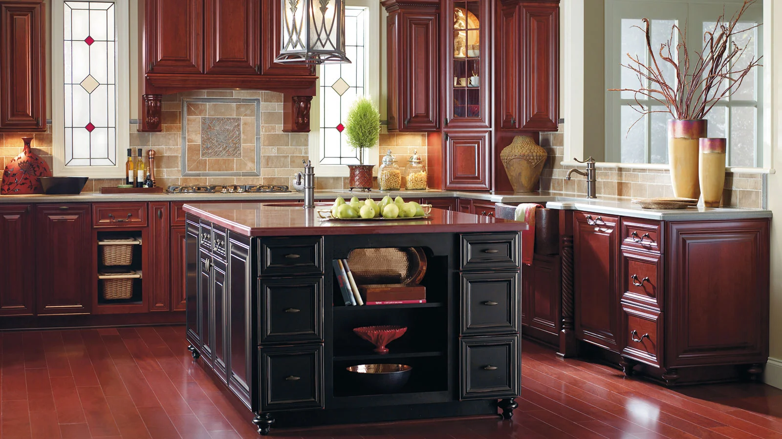 burgundy_kitchen_cabinets_with_black_island_large.jpg