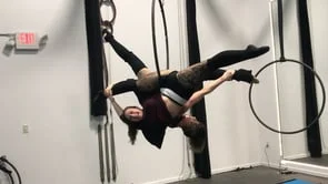 mirrored jack-knife in the hoop