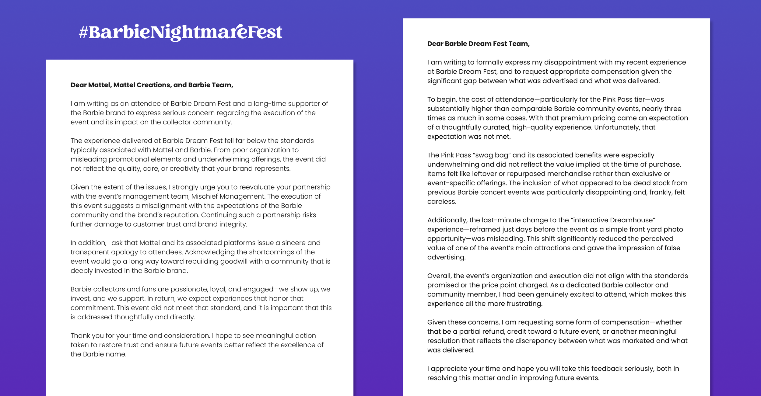 The Barbie Dream Fest Nightmare