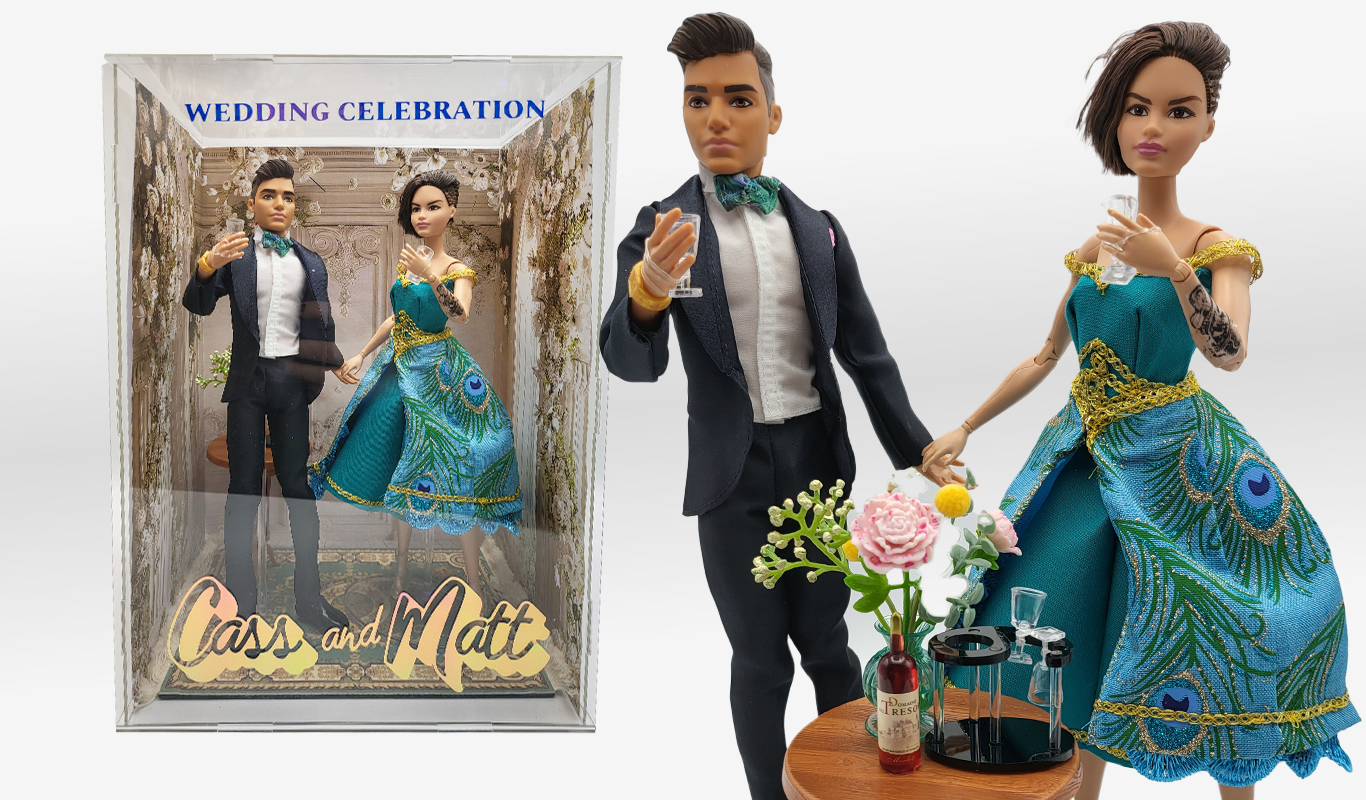 Custom Wedding Couple Barbie Dolls
