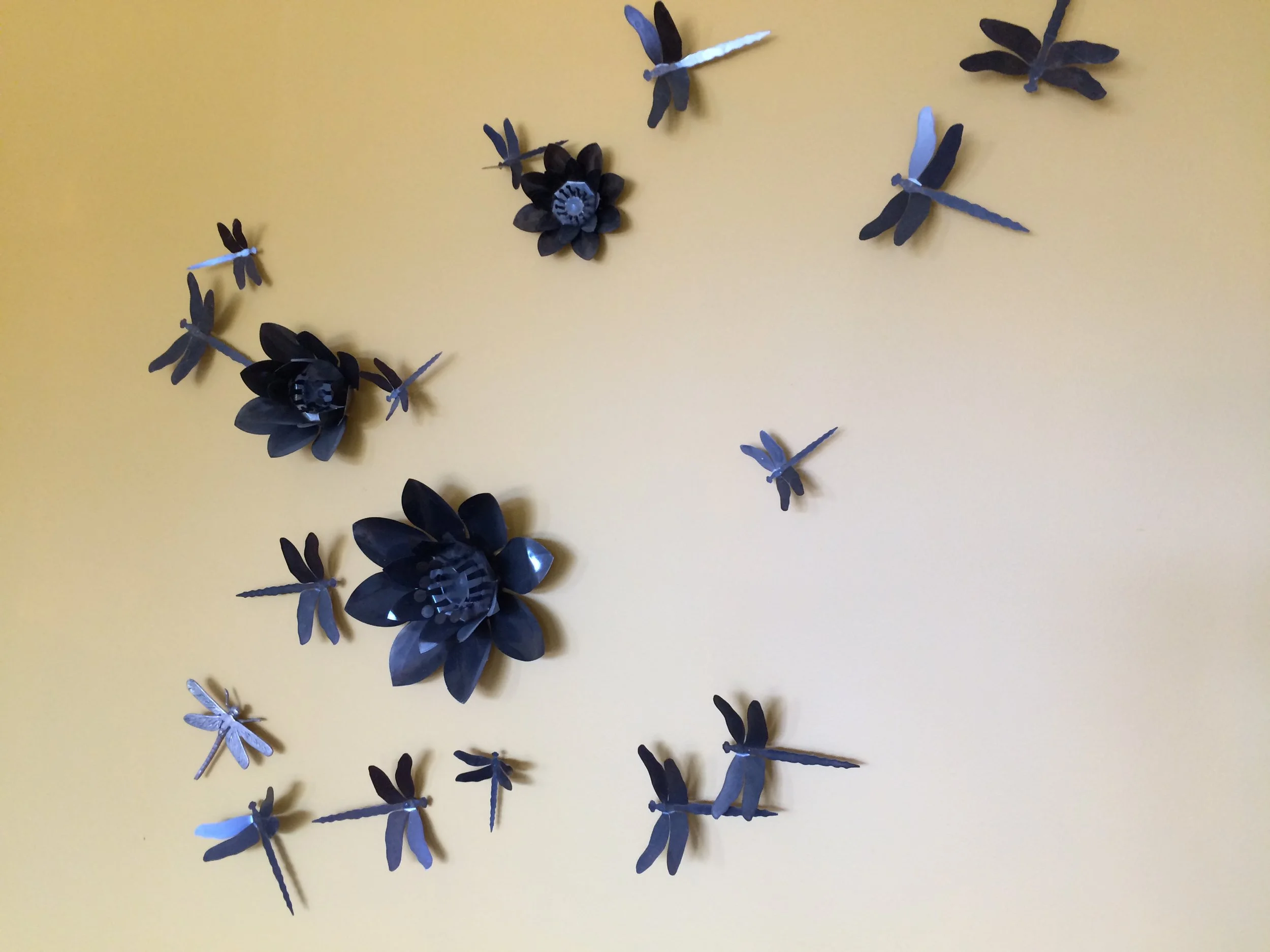 Dragonflies and Waterlilies