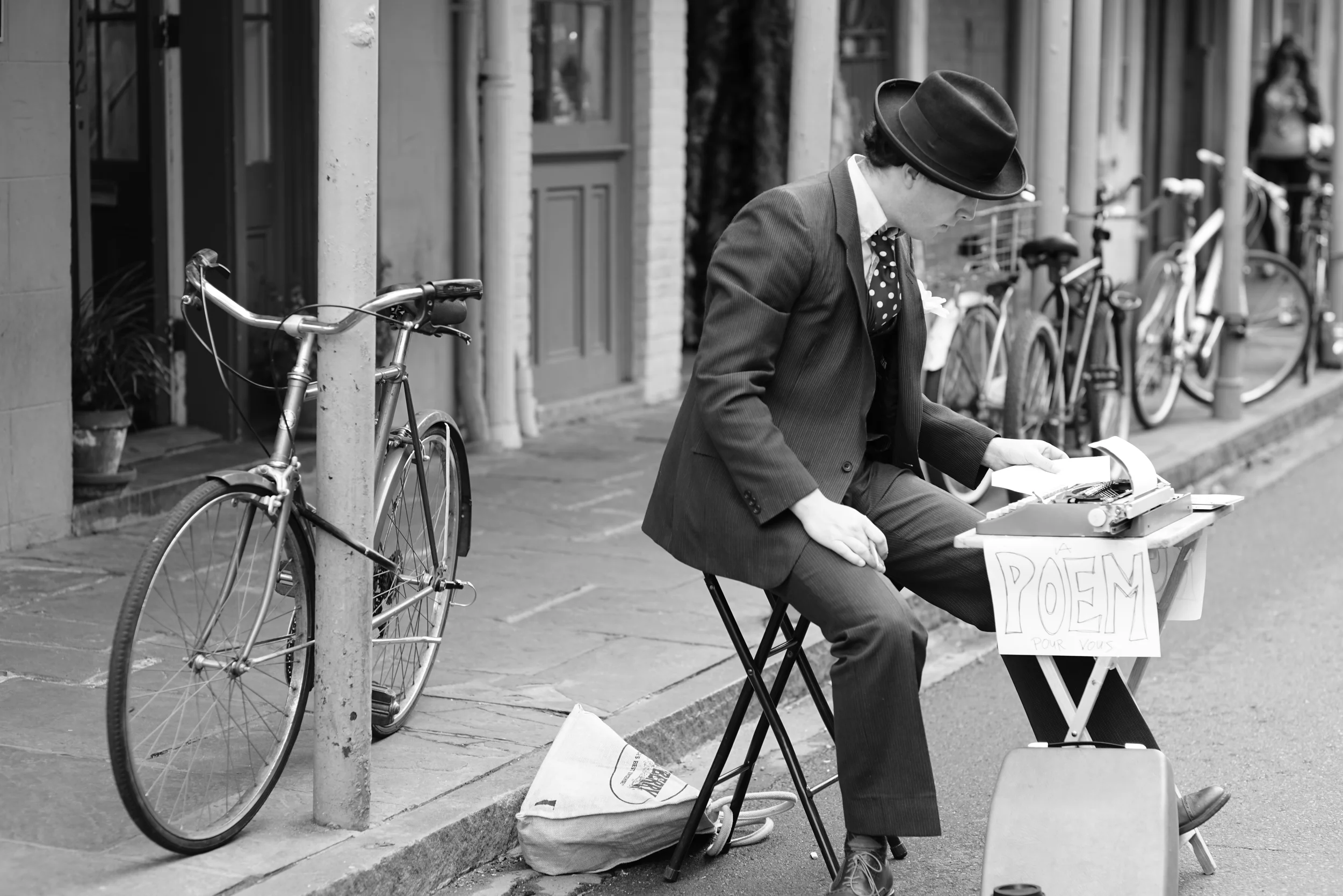 street poet, new orleans 2014