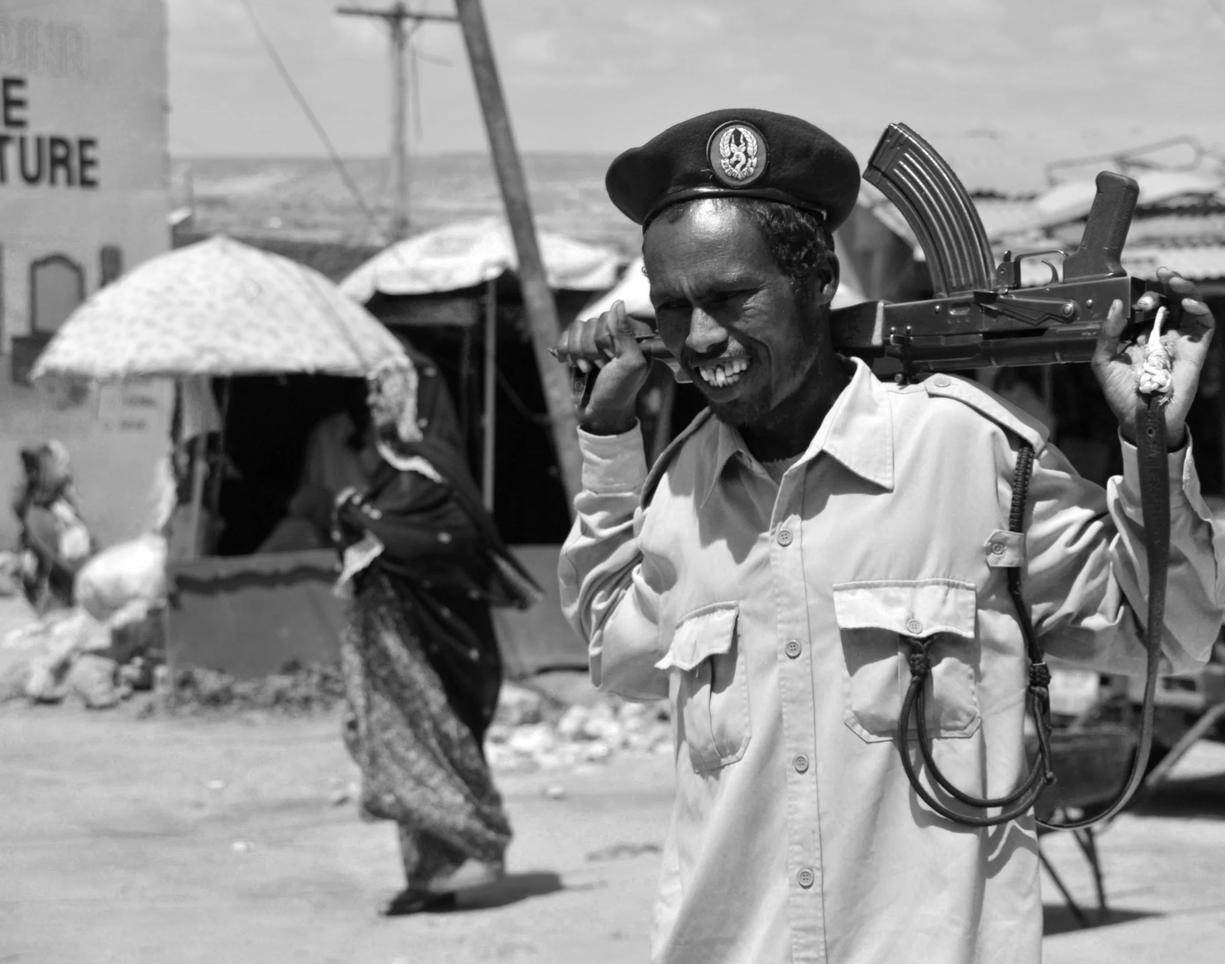 a man high on "khat" , Somaliland 2009