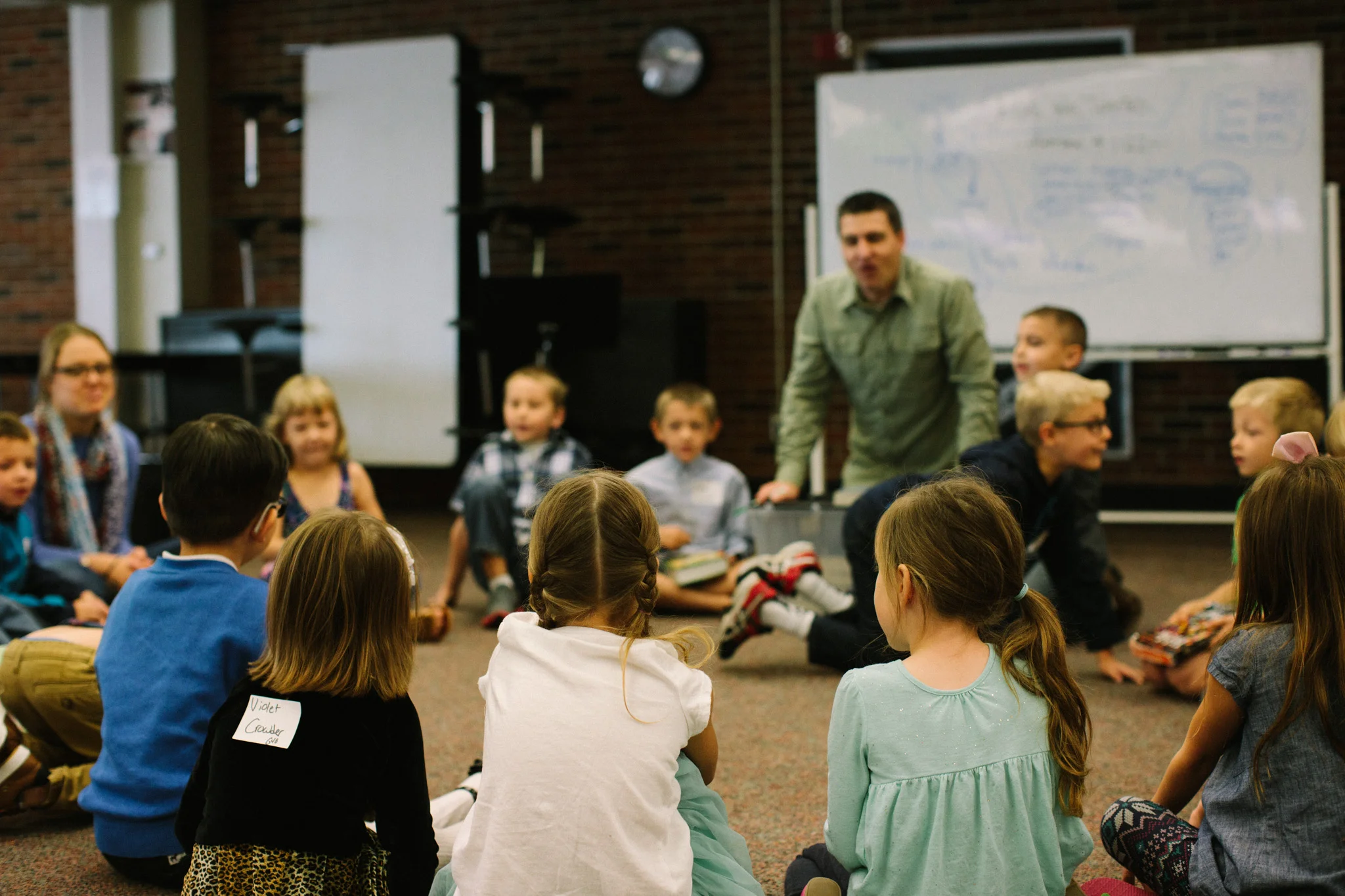 Children ages 0-9 are welcome in our Coram Deo Kids program on Sunday mornings. Children experience a fun learning environment that includes singing, crafts, and an engaging Bible story taught by a trained storyteller.