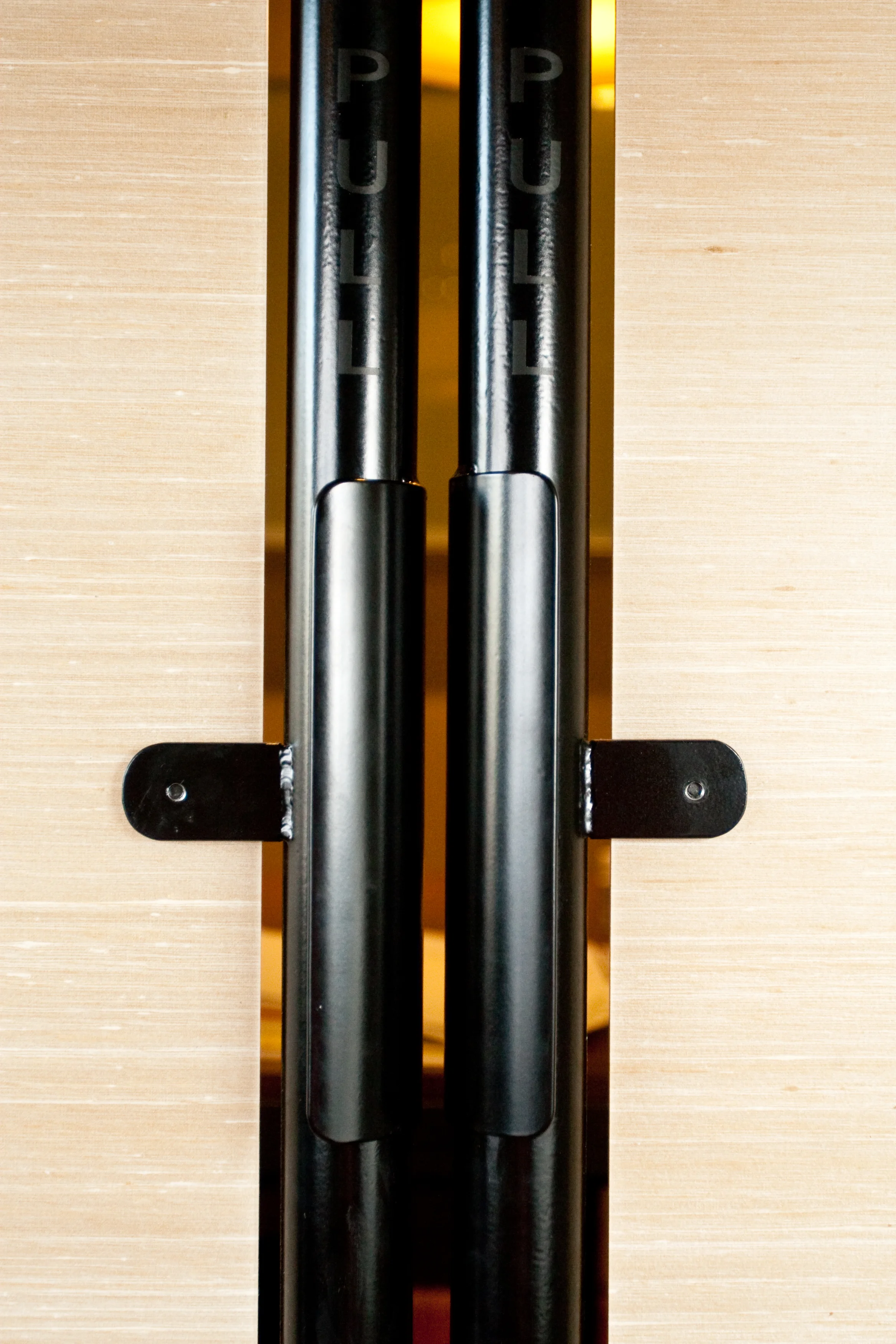 Door handles.