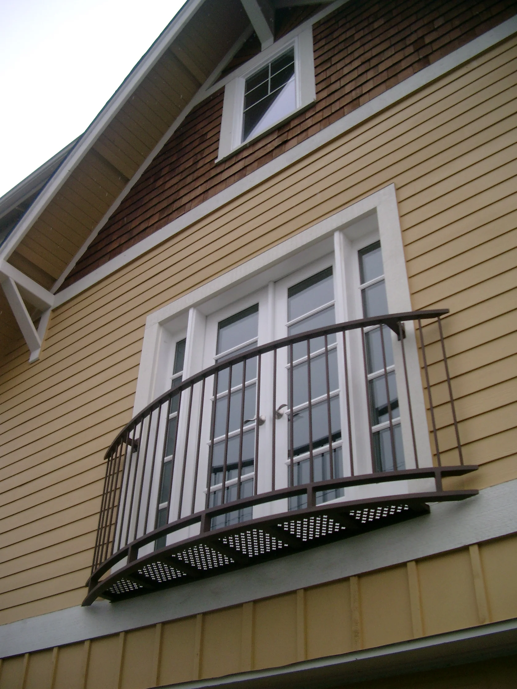  Powder coated steel "Juliet" balcony. 
