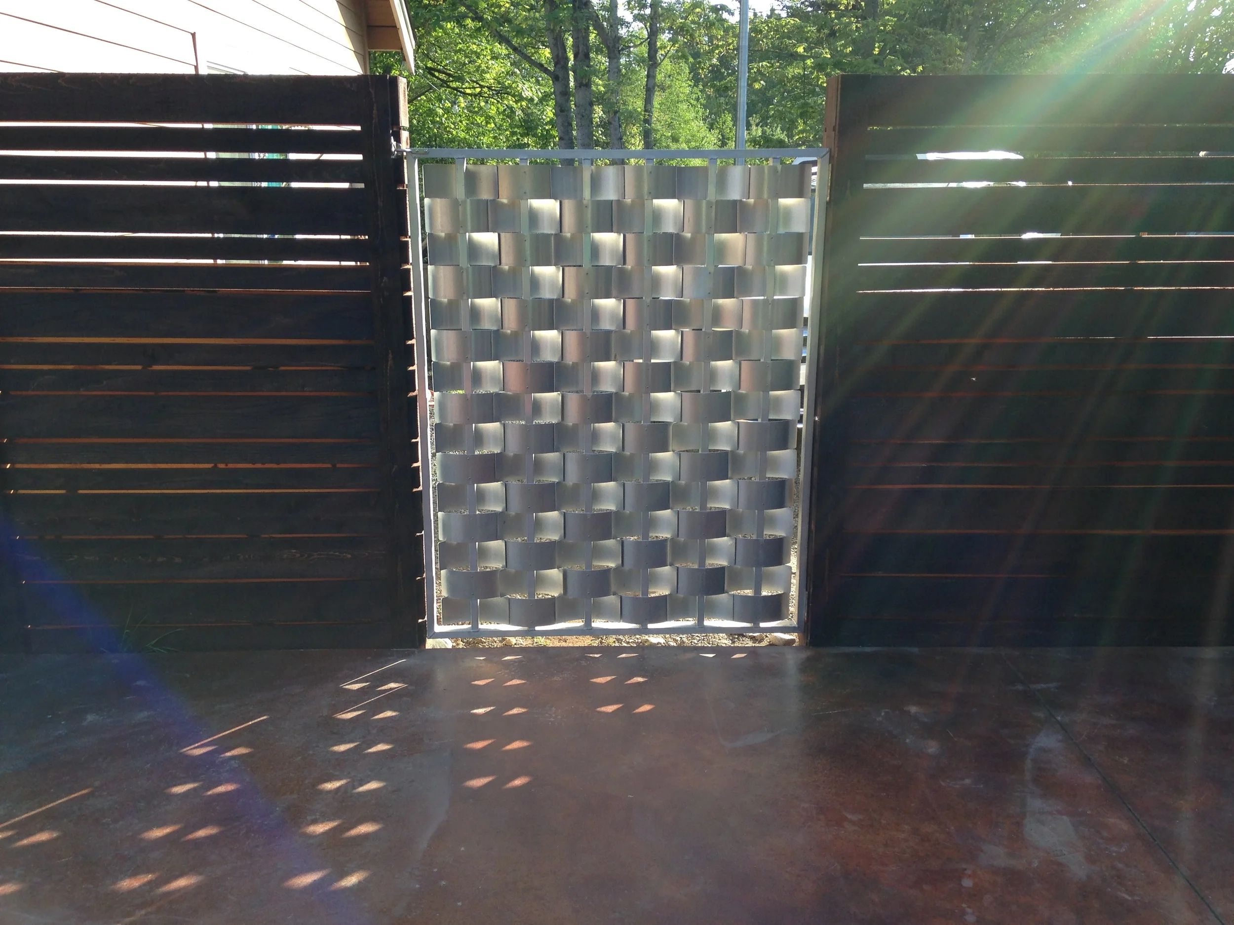  Aluminum "Basket" gate. 