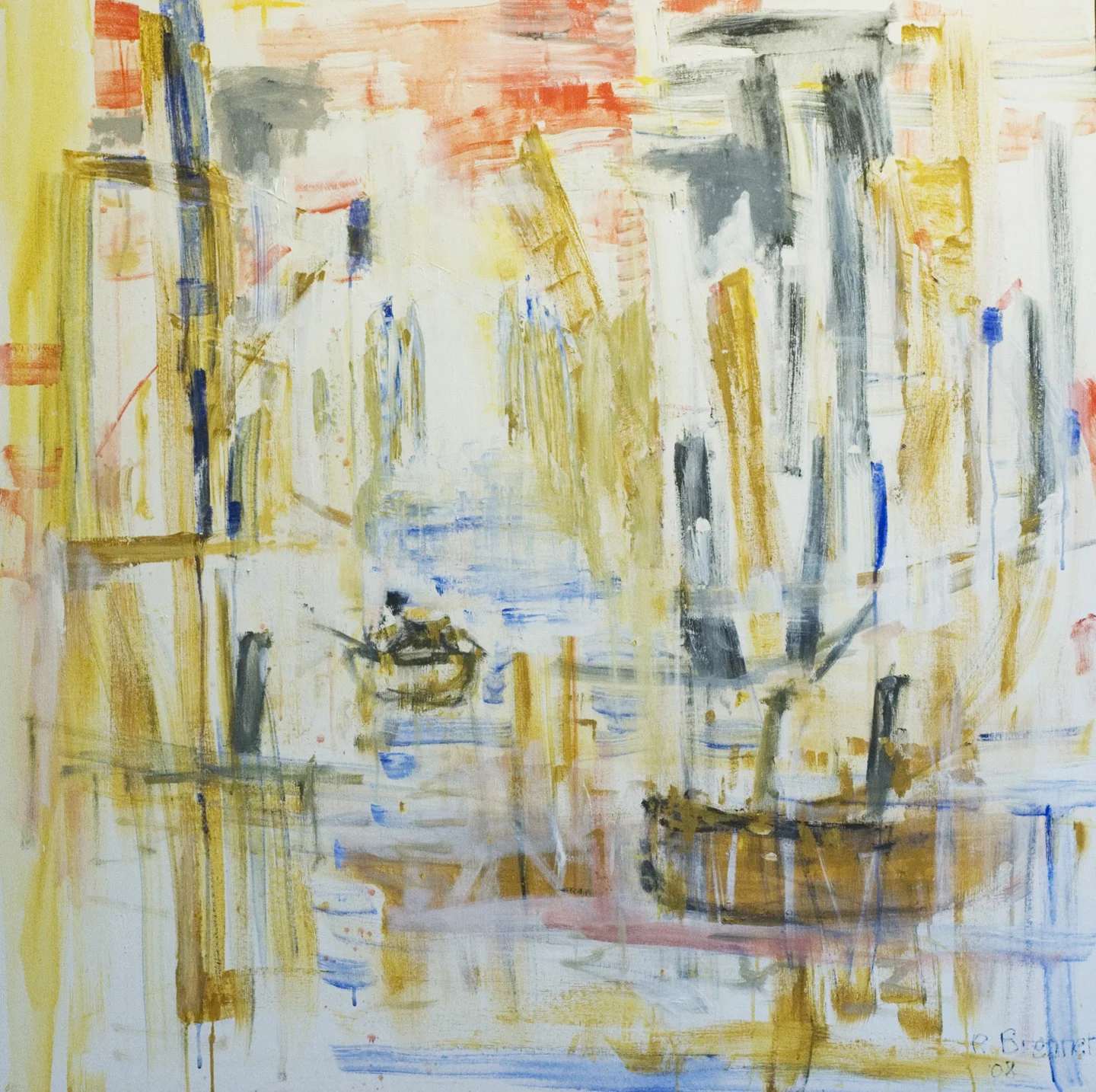 City Dock (Passage) 2014 48" x 48" Acrylic on Canvas