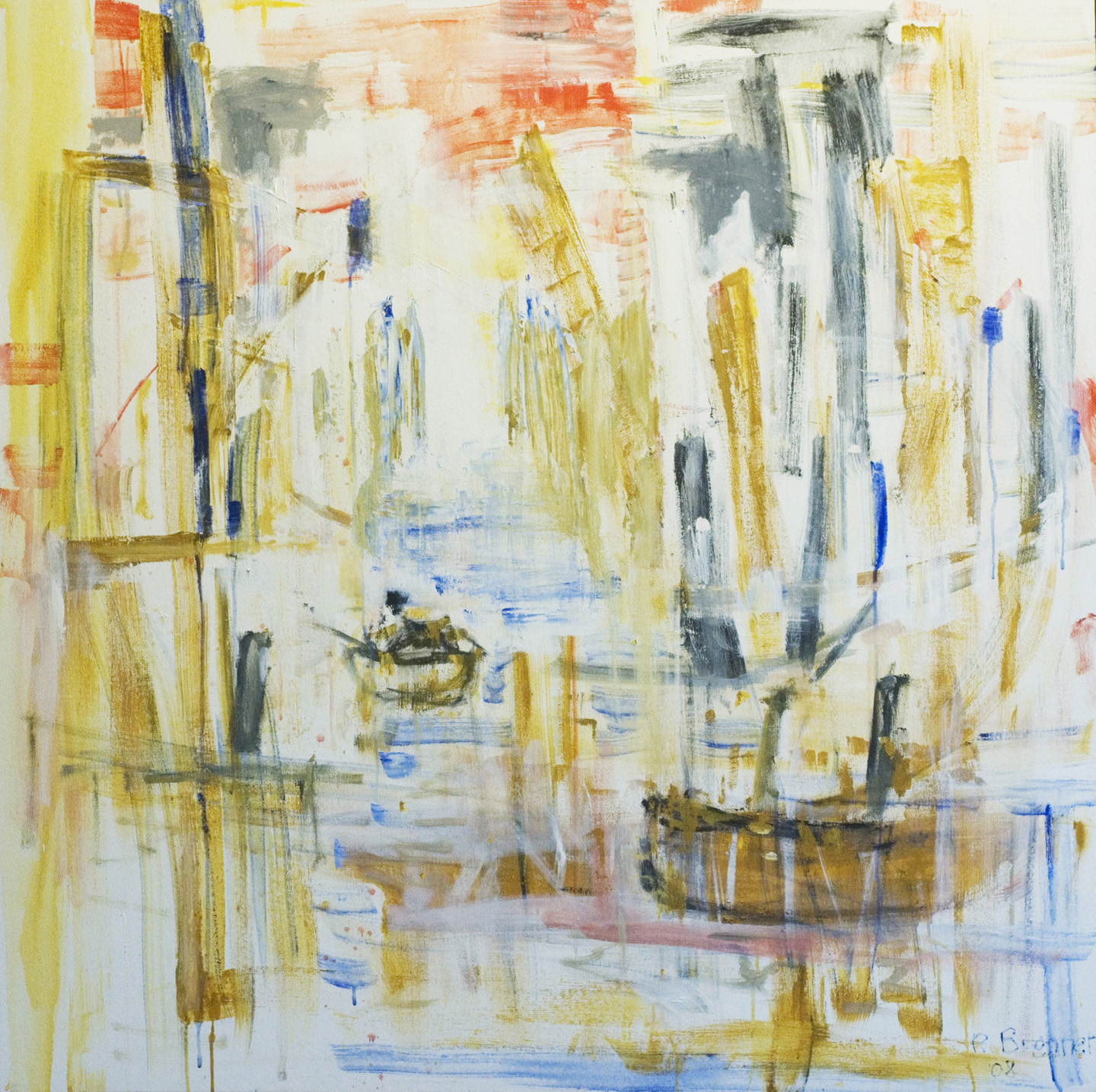 City Dock (Passage) 2005 48" x 48" Acrylic on Canvas