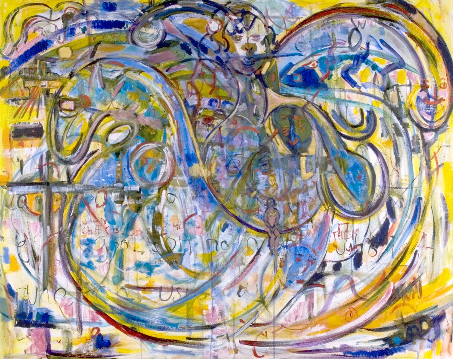 Woman on the Edge 2011 48" x 60" Acrylic on Canvas