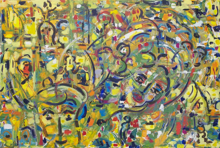 Face It 2010 24" x 36" Acrylic on Canvas