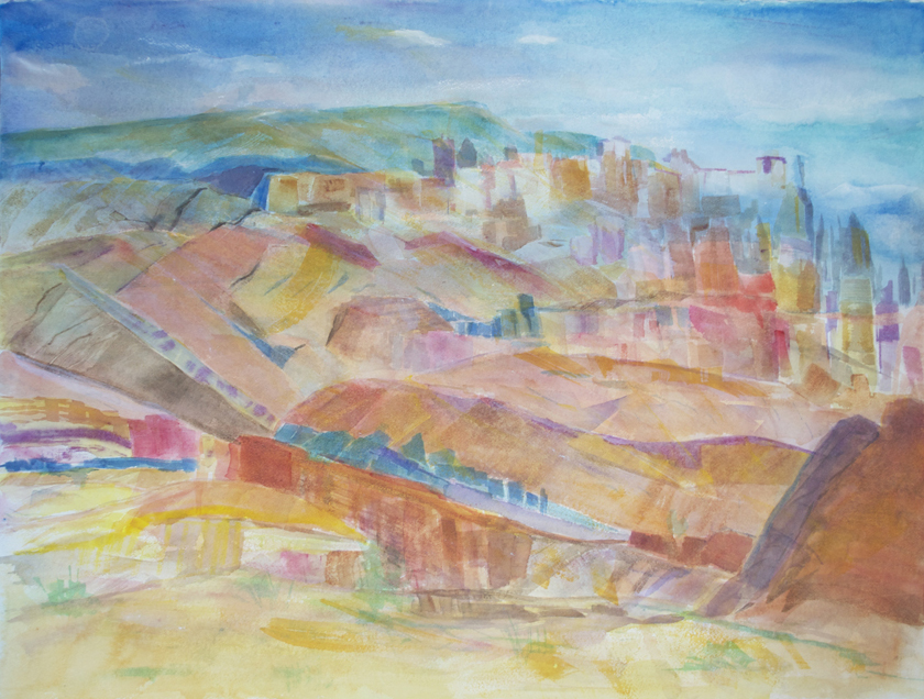 Bryce Canyon 2002 22" x 30" Watercolor on Paper