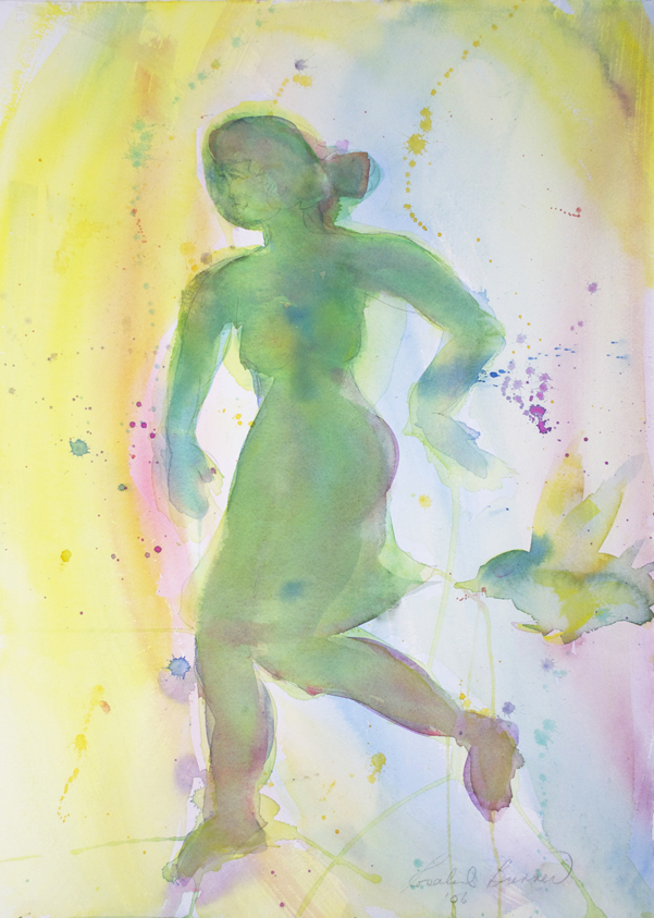 Bitten by the Muse 5 2007 21" x 15" Watercolor on Paper