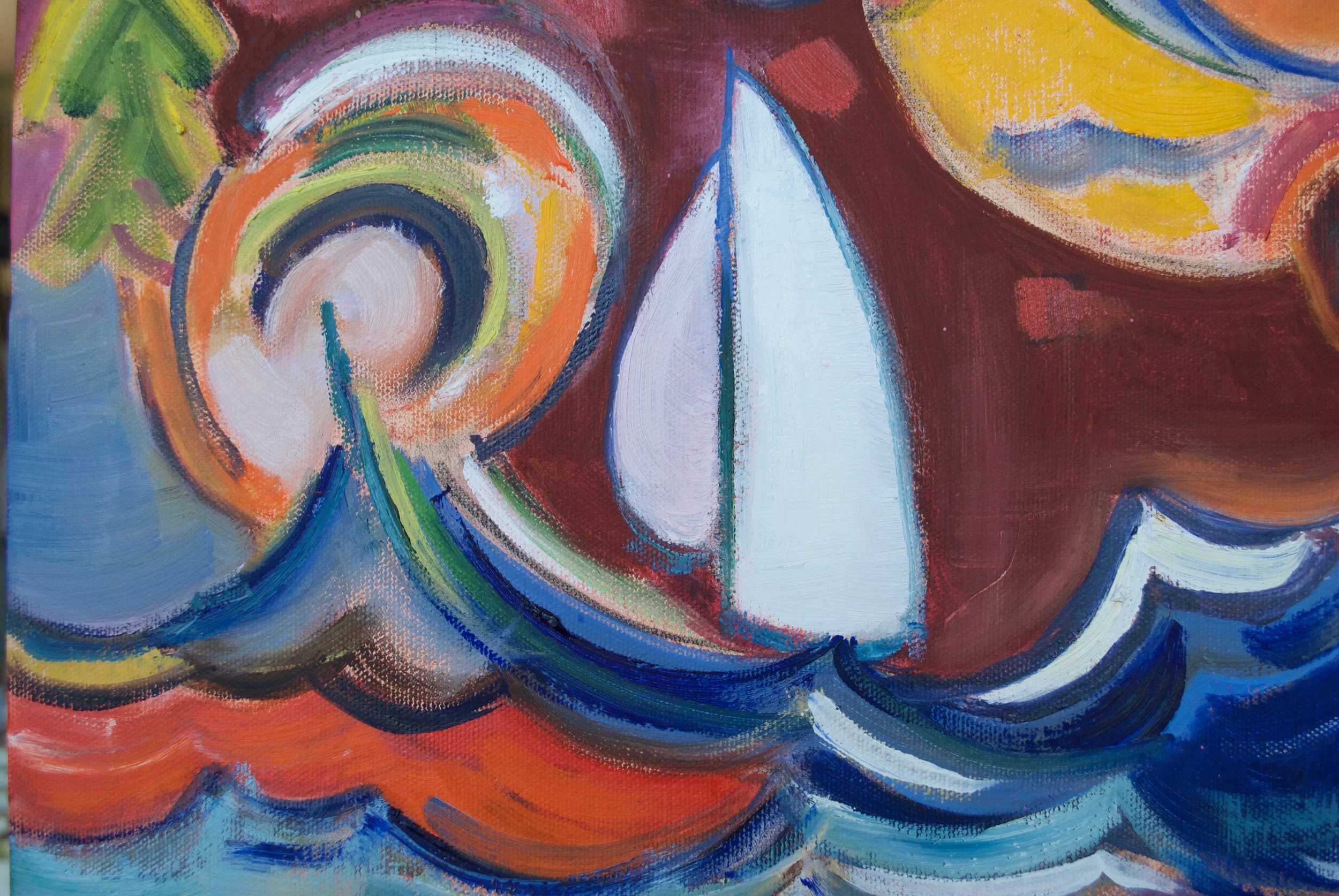 Detail Summer Acrylic on Canvas 24 x 24"
