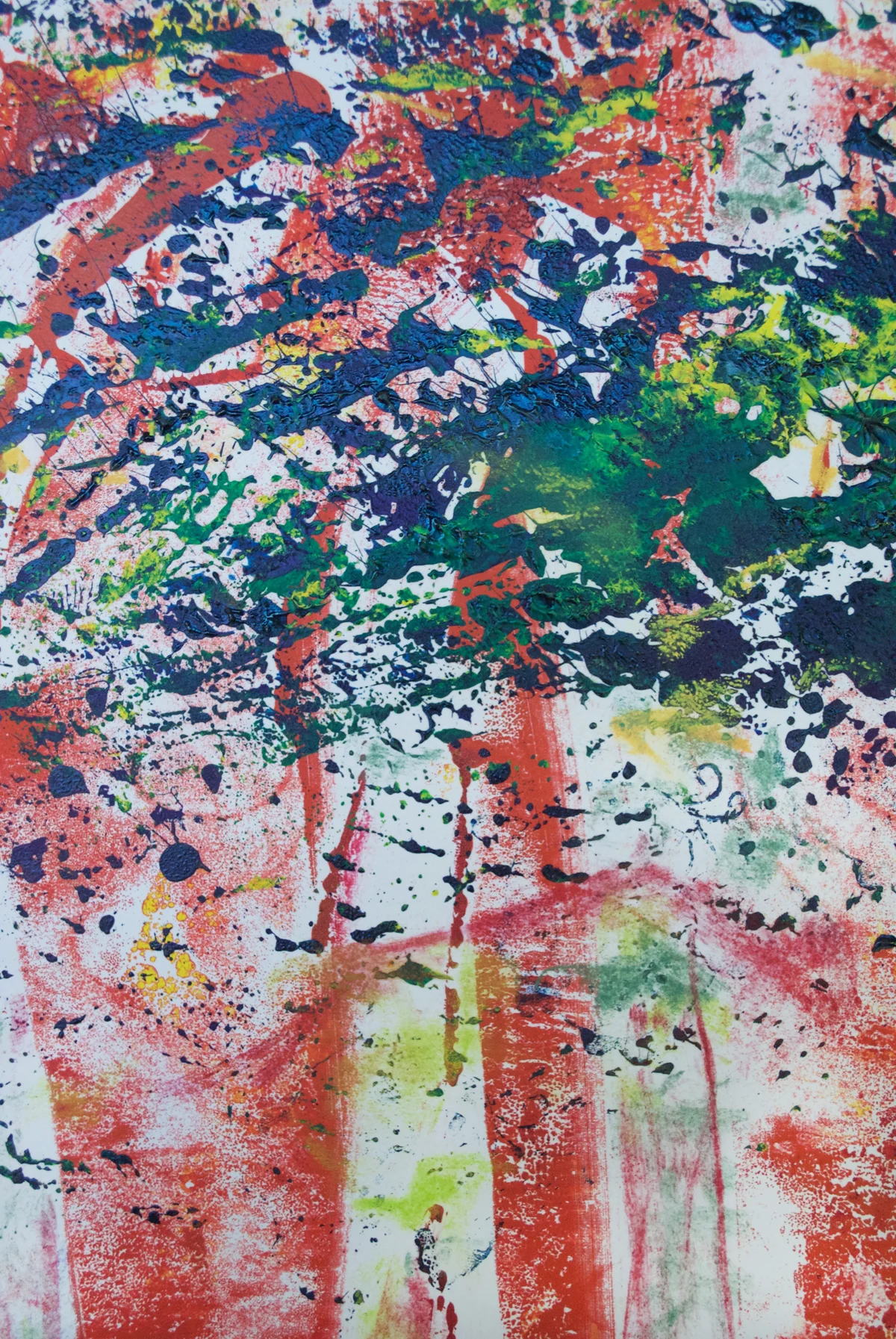 Detail Red Riding Hood 22.75 x 15" Oil Ink Monotype on Paper