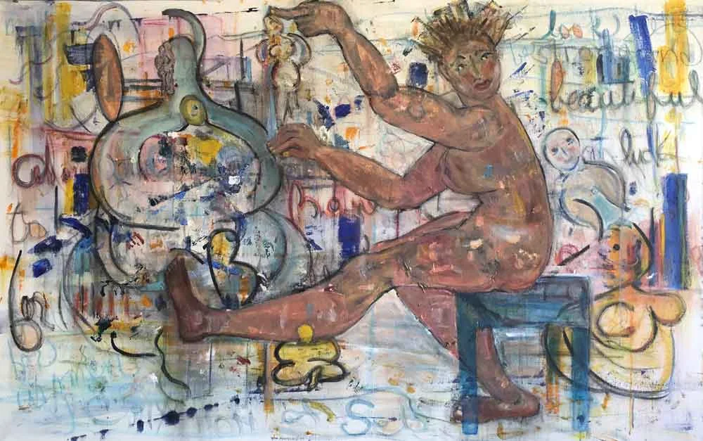Magic Woman 2018 42" x 66" Mixed Media on Canvas