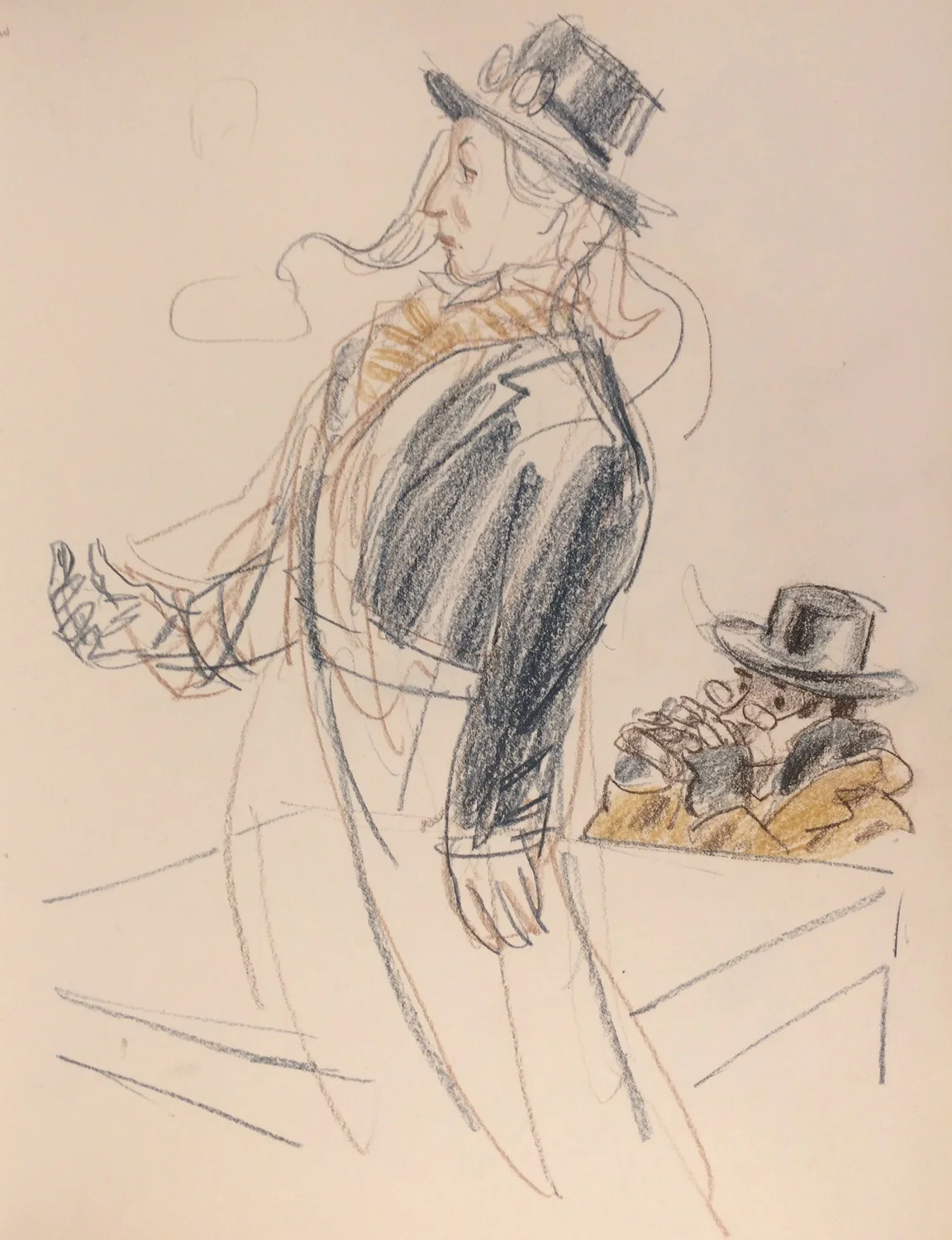 Don Pedro and Barachio (listening, drinking)