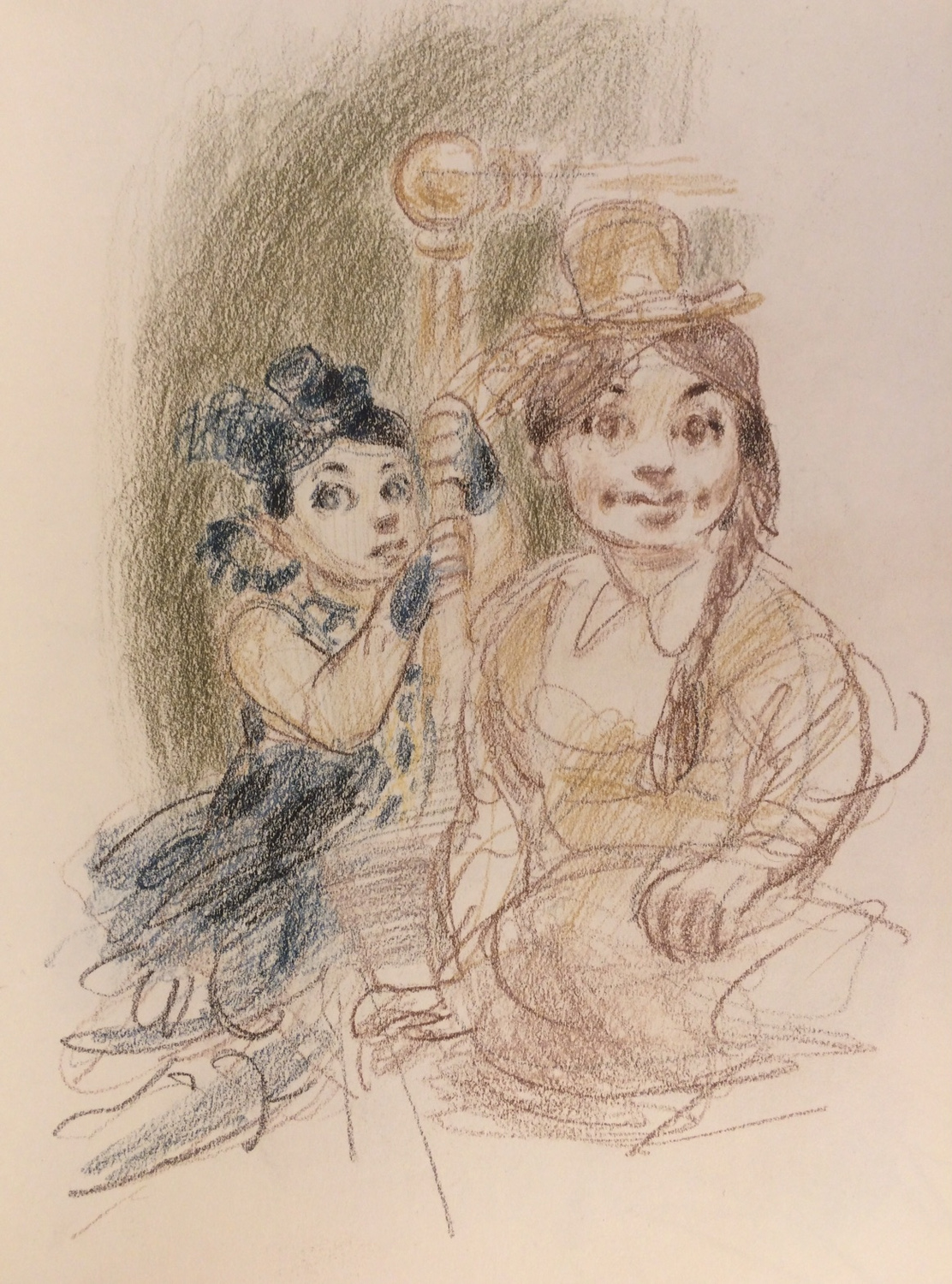 Beatrice (secretly) listens to Hero (Lilliana) who, of course, knows.