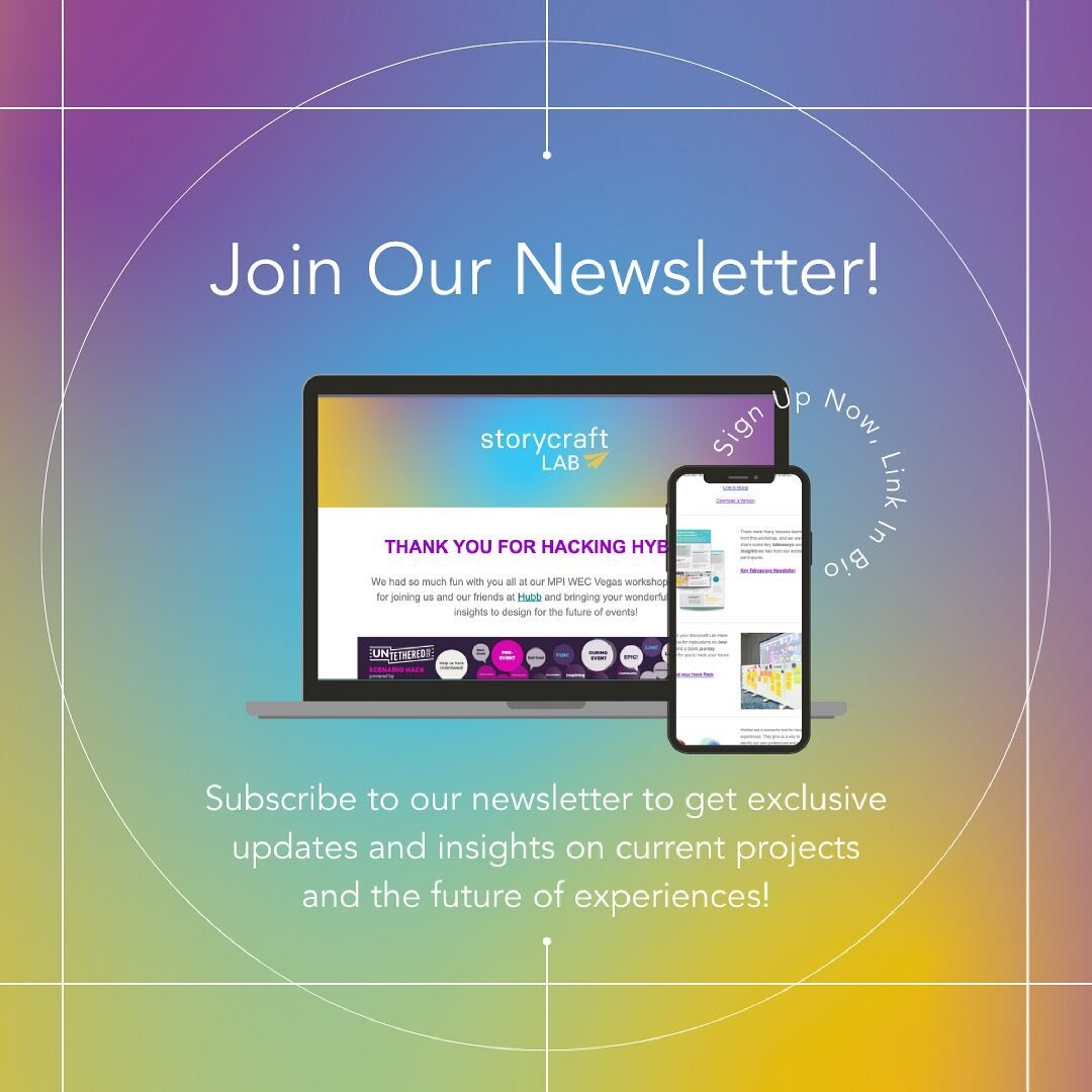 Sign-up for our newsletter! As we navigate the changing landscape, we&rsquo;ll include exclusive takeaways and first-look behind-the-scenes on the future of experiences!

We&rsquo;ve excited to share with you all updates and insights on some of the w
