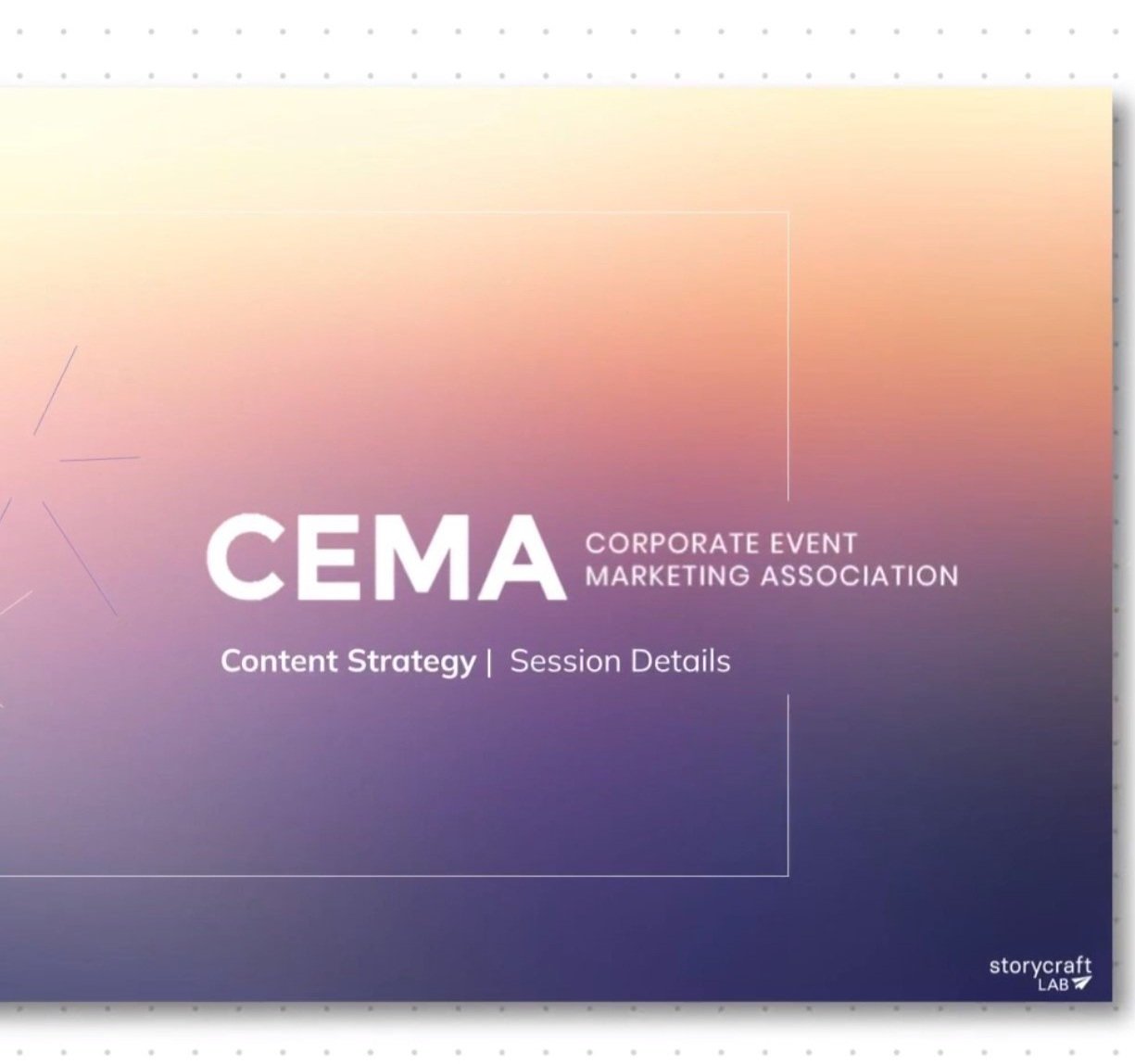  CEMA Content Strategy 