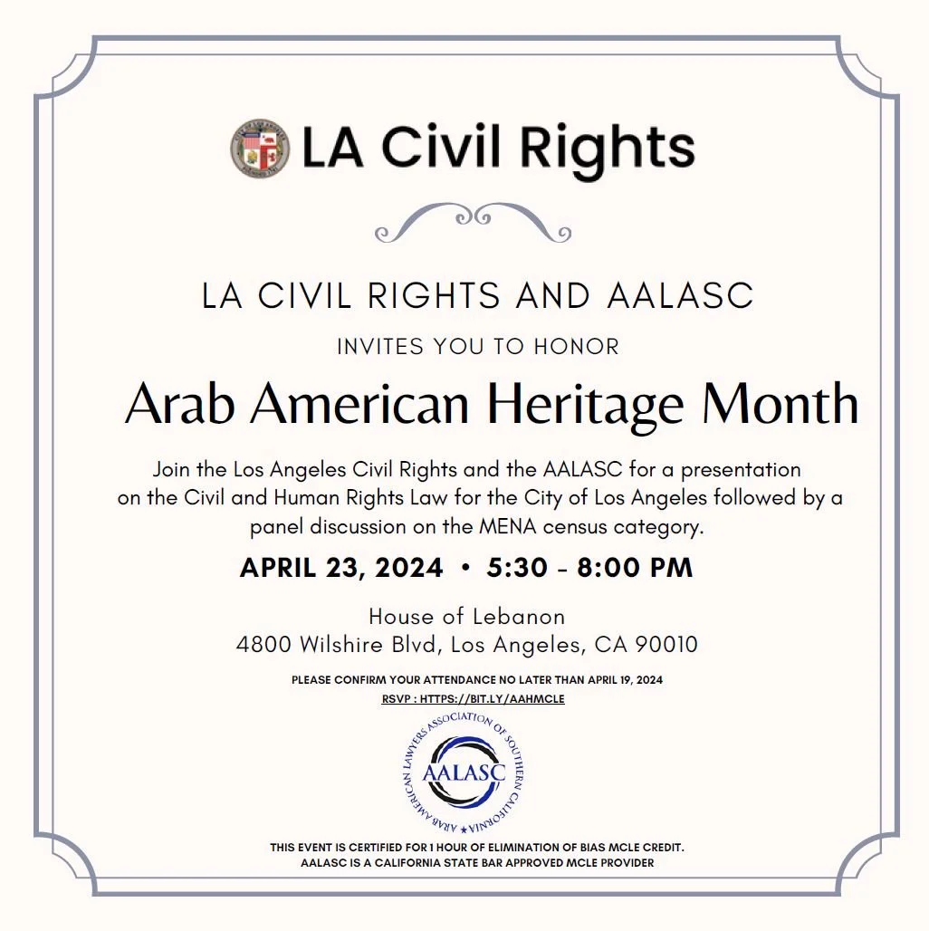 Arab American Heritage Month Celebration