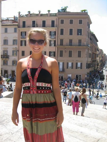 Summer 2006, Rome. Getting in touch with my artistic self again and deciding on the trip that I was transferring to KU. Trust me, these sunglasses were 'cool' at the time. 