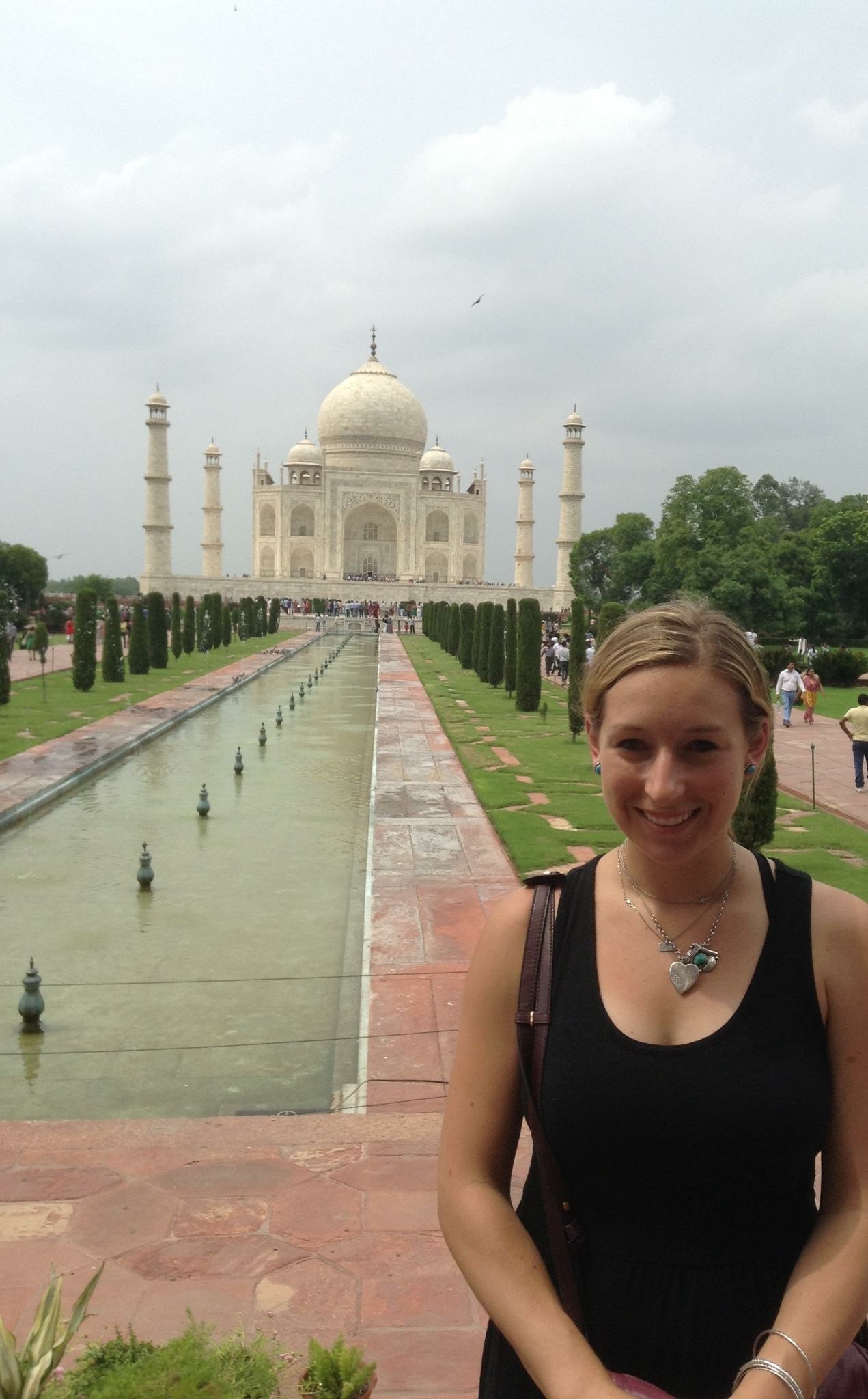 Sweating my ass off at the Taj Mahal in India. 2014