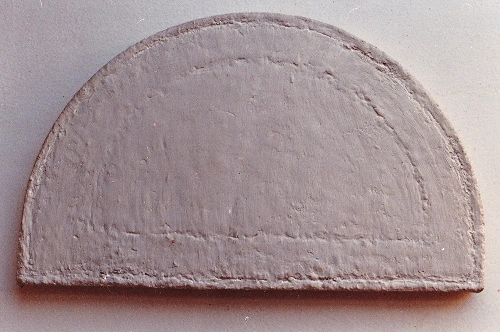 "Untitled", 7" x 12" x 1.5", Acrylic on Wooden Panel, 1980