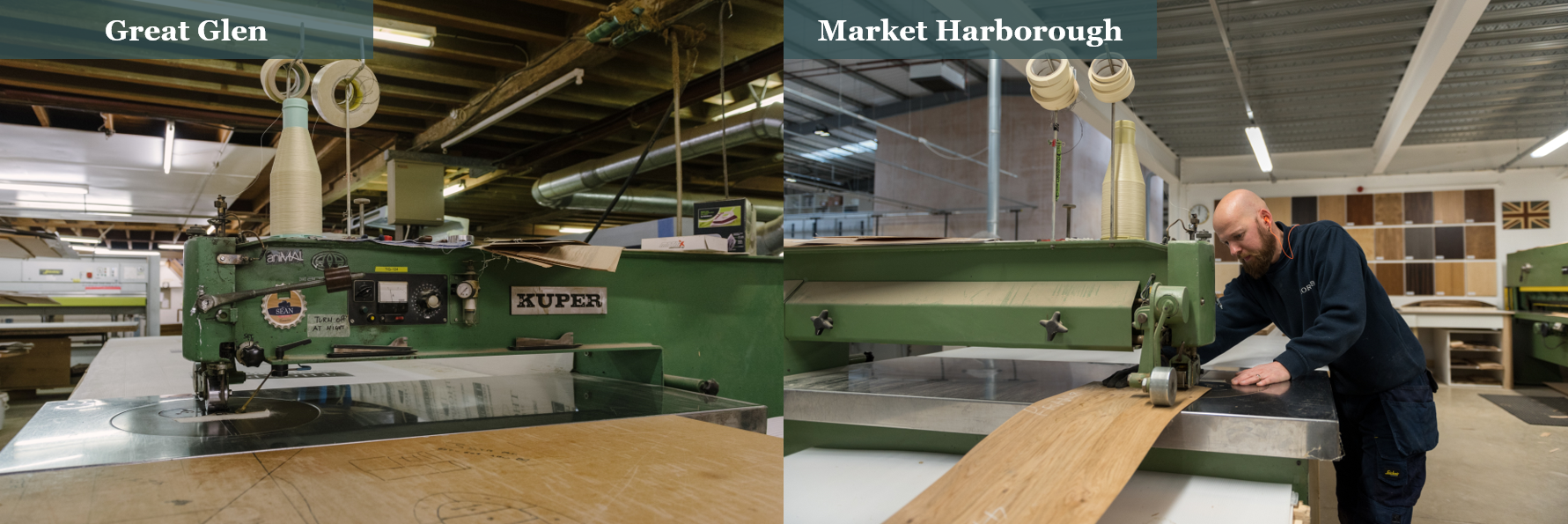 Thorpes Joinery - Veneer department: Great Glen Vs Market Harborough