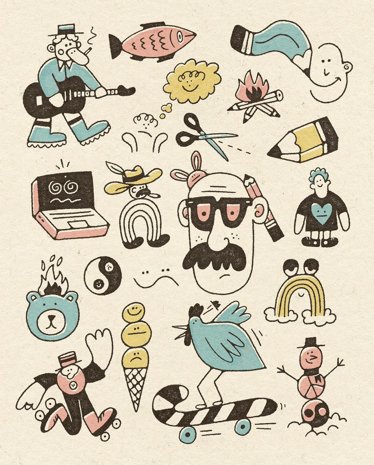 Tag yourself I&rsquo;m the yin yang peace snowman ✍️