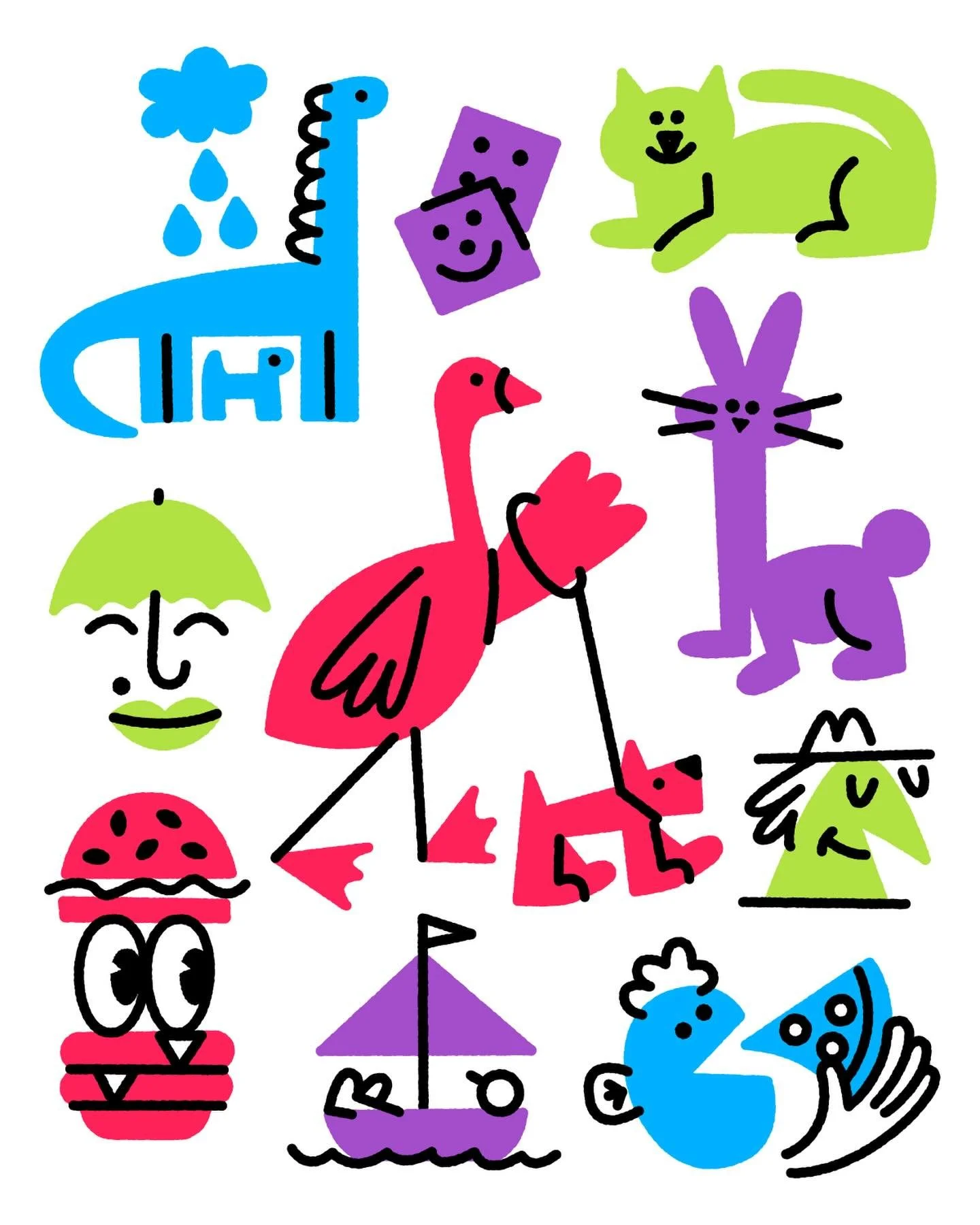 A bunch of buds drawn in the in-between times 🐇