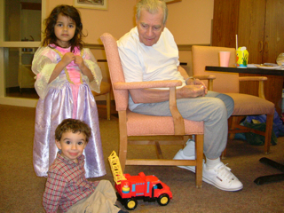 Great Papou, Audrey, and Timothy
