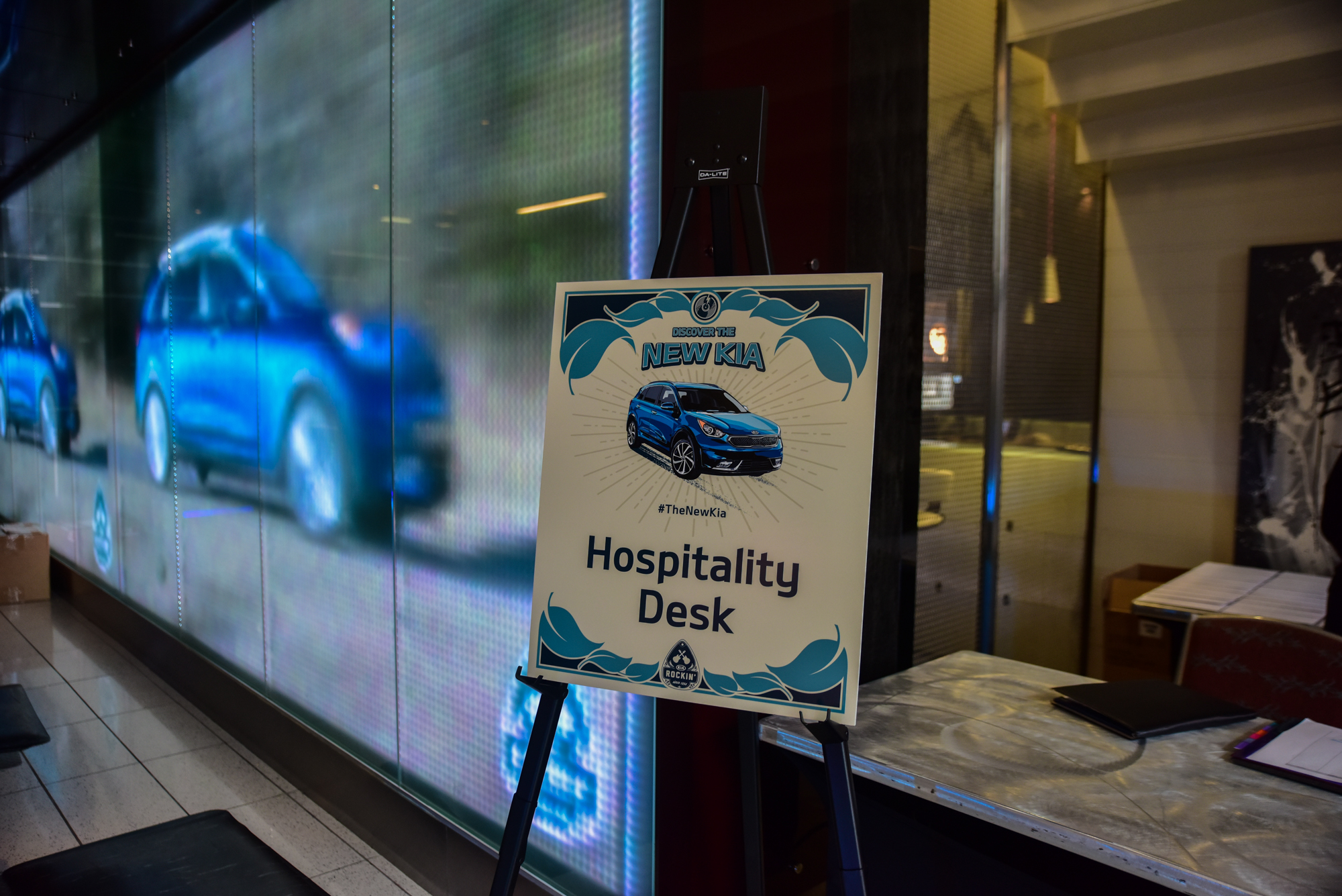 Cielo Roth Photography. Check in desk at the Hard Rock Hotel in San Diego.