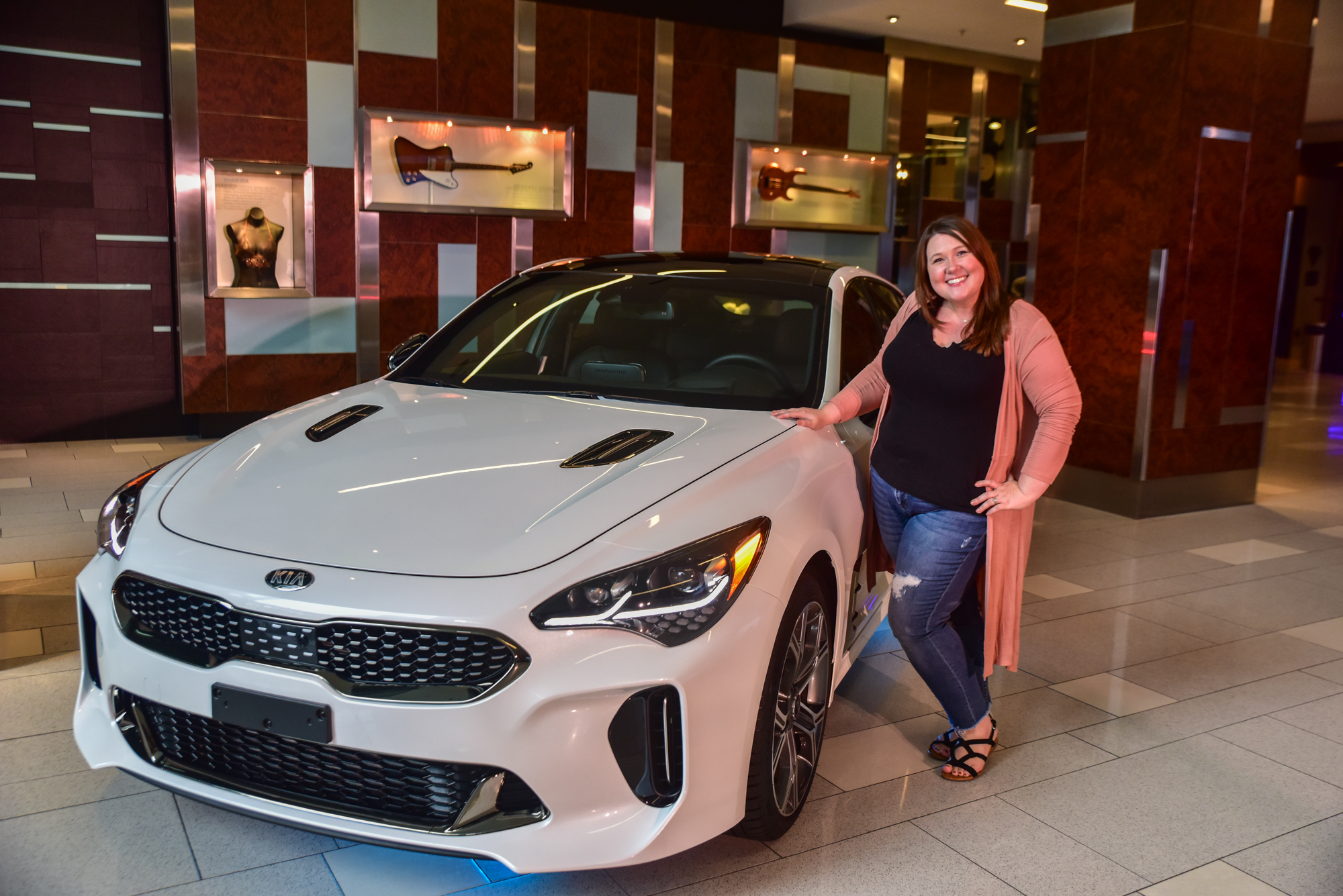 Cielo Roth Photography. Alice Chase with the new Kia Stinger. 