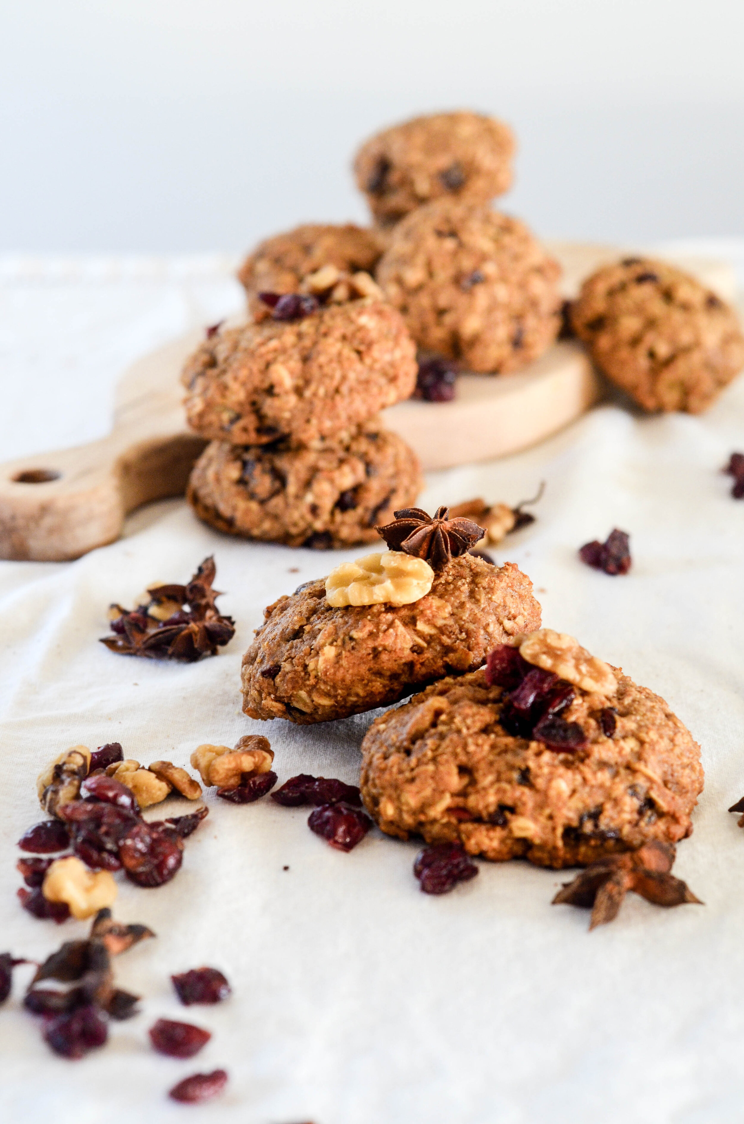 Cranberry Walnut Spiced Oat Cookies — Whole Happy