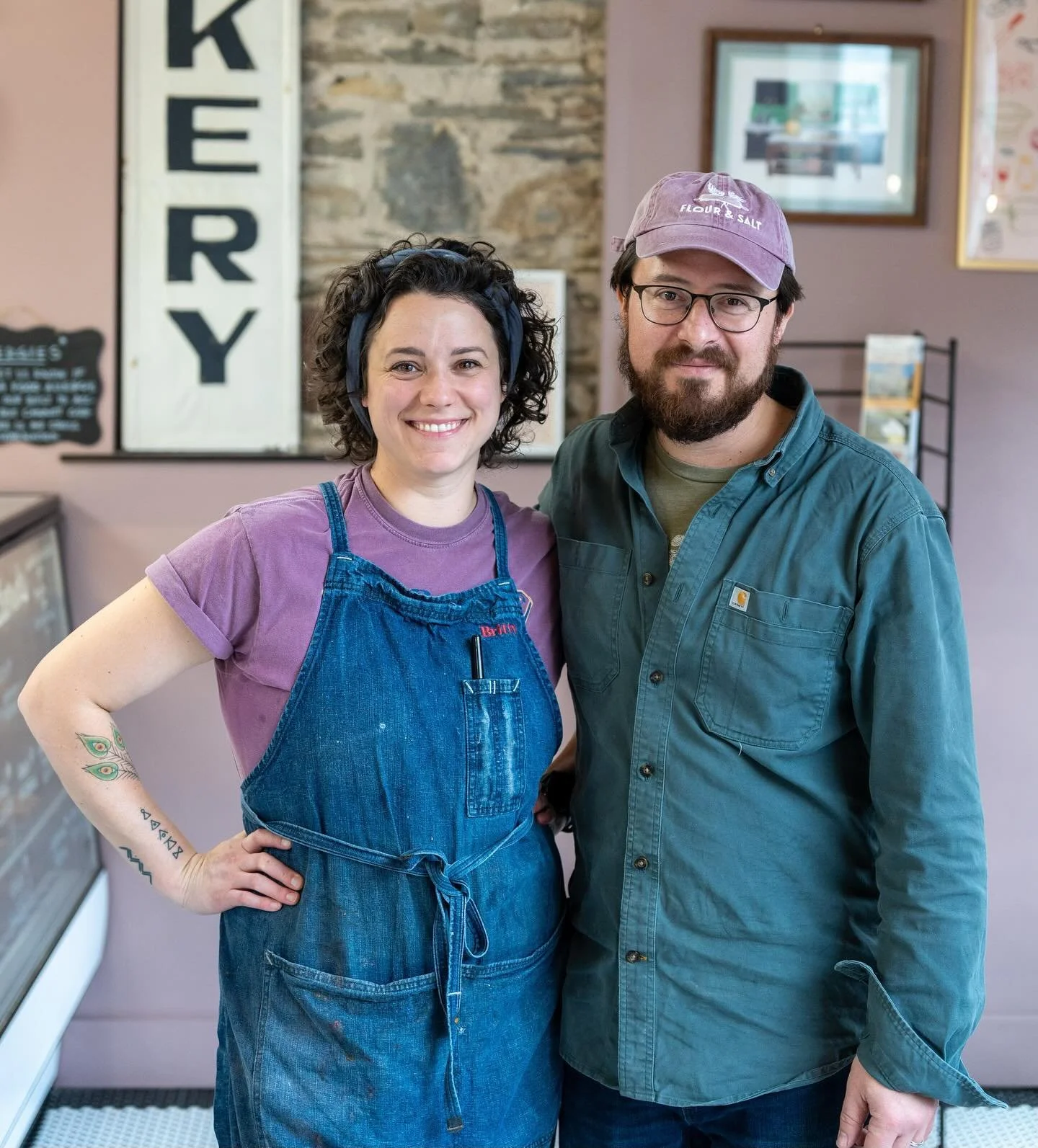WHOLESALE WEDNESDAY

Meet Britty &amp; Brendan, the lovely folks behind @flourandsalt! They are one of our longest-standing partnerships, hailing back to our first days in Nelson. They specialize in bagels, pastries, pies, and so much more. It&rsquo;