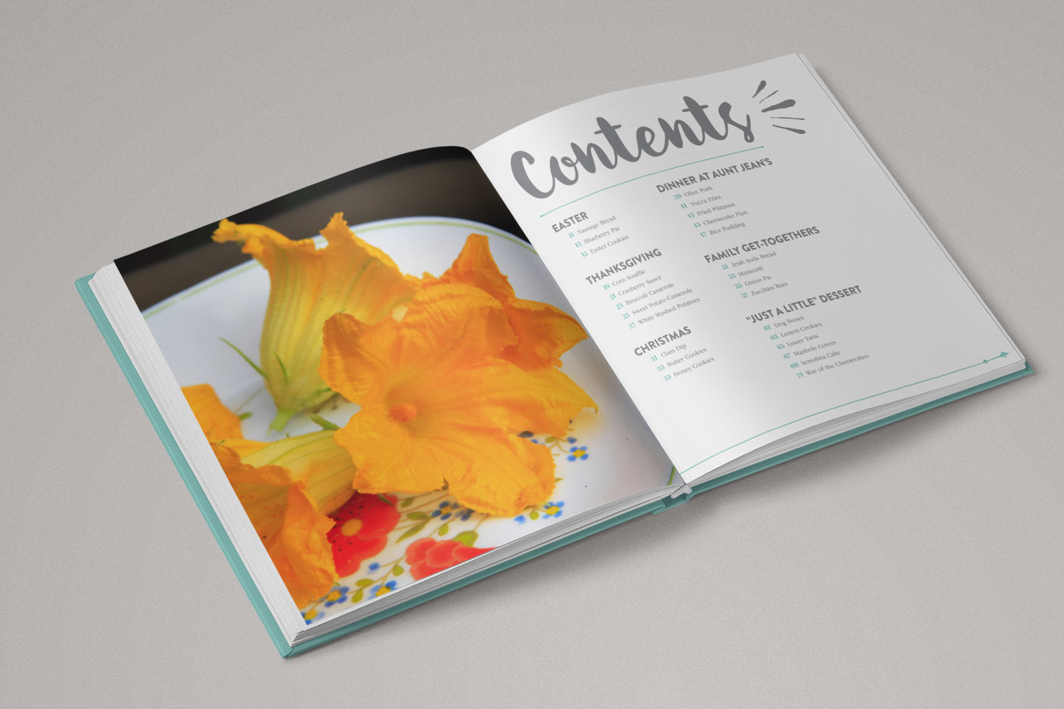 Cookbook Table of Contents