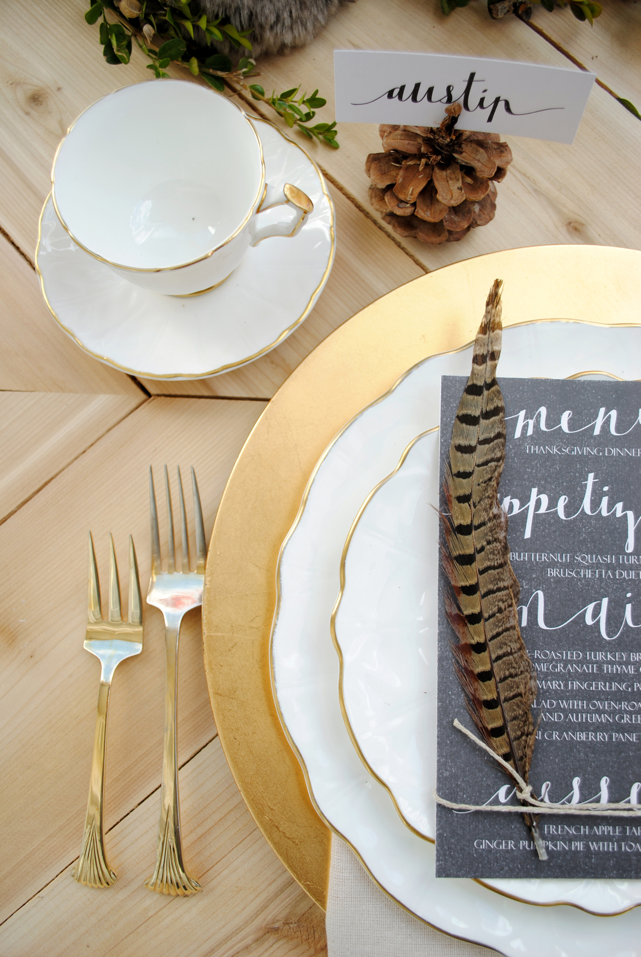 at the table: holiday tablescape design