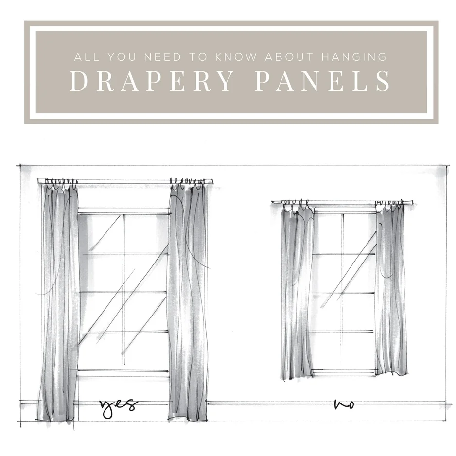 how to: hanging drapery panels